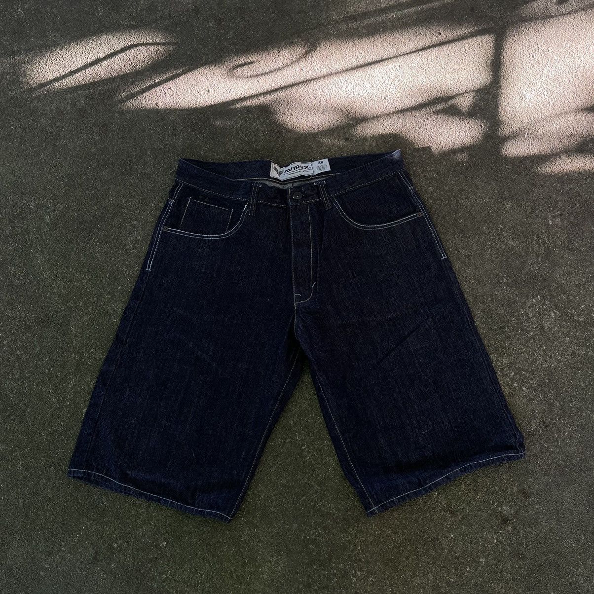 Avirex × Vintage Navy Blue Avirex Denim Jorts Size US 38 / EU 54 - 3 Thumbnail