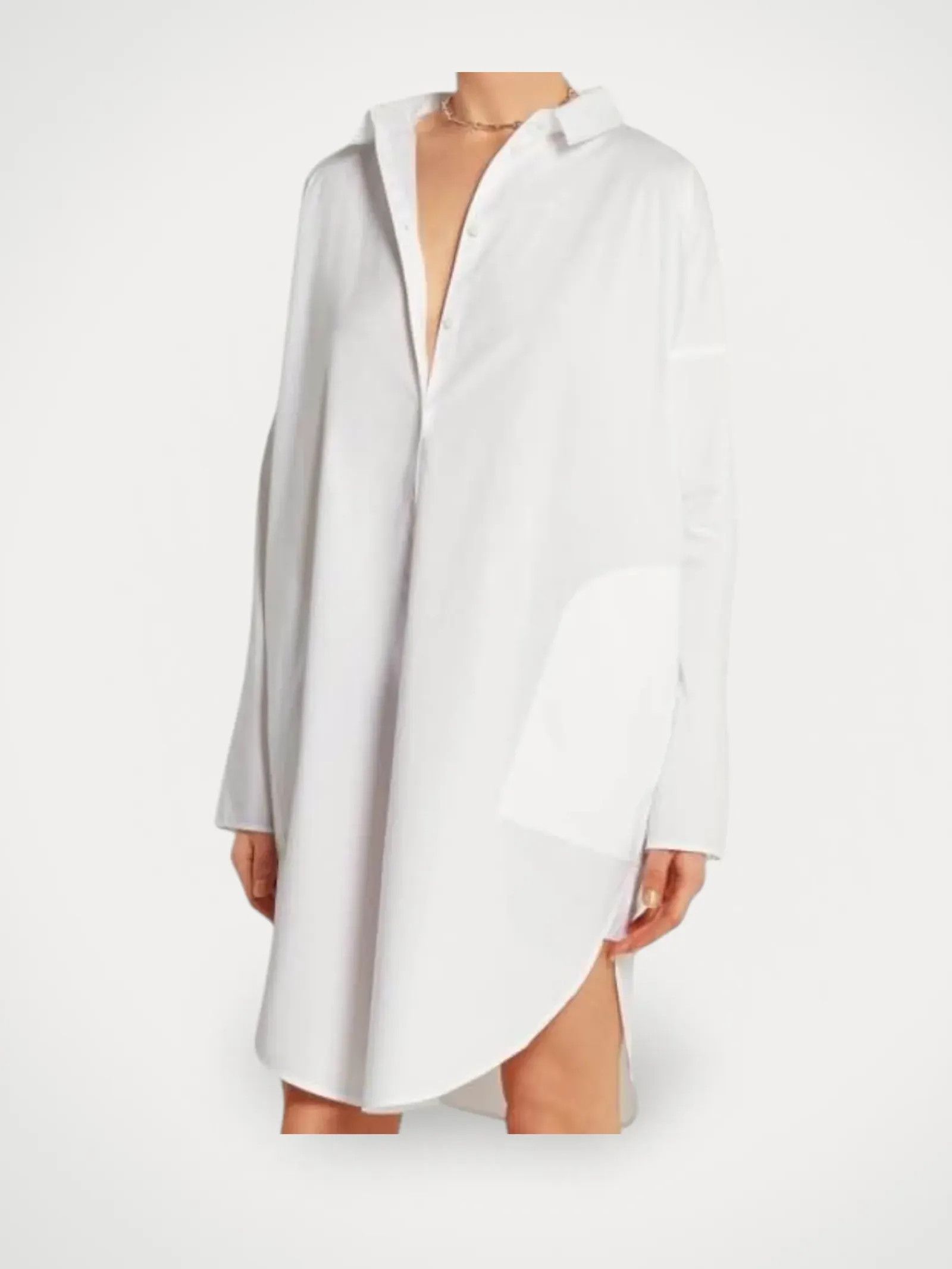 Acne Studios Acne Studios Lash Poplin Oversized Shirt Dress Dress Size XS / US 0-2 / IT 36-38 - 1 Thumbnail