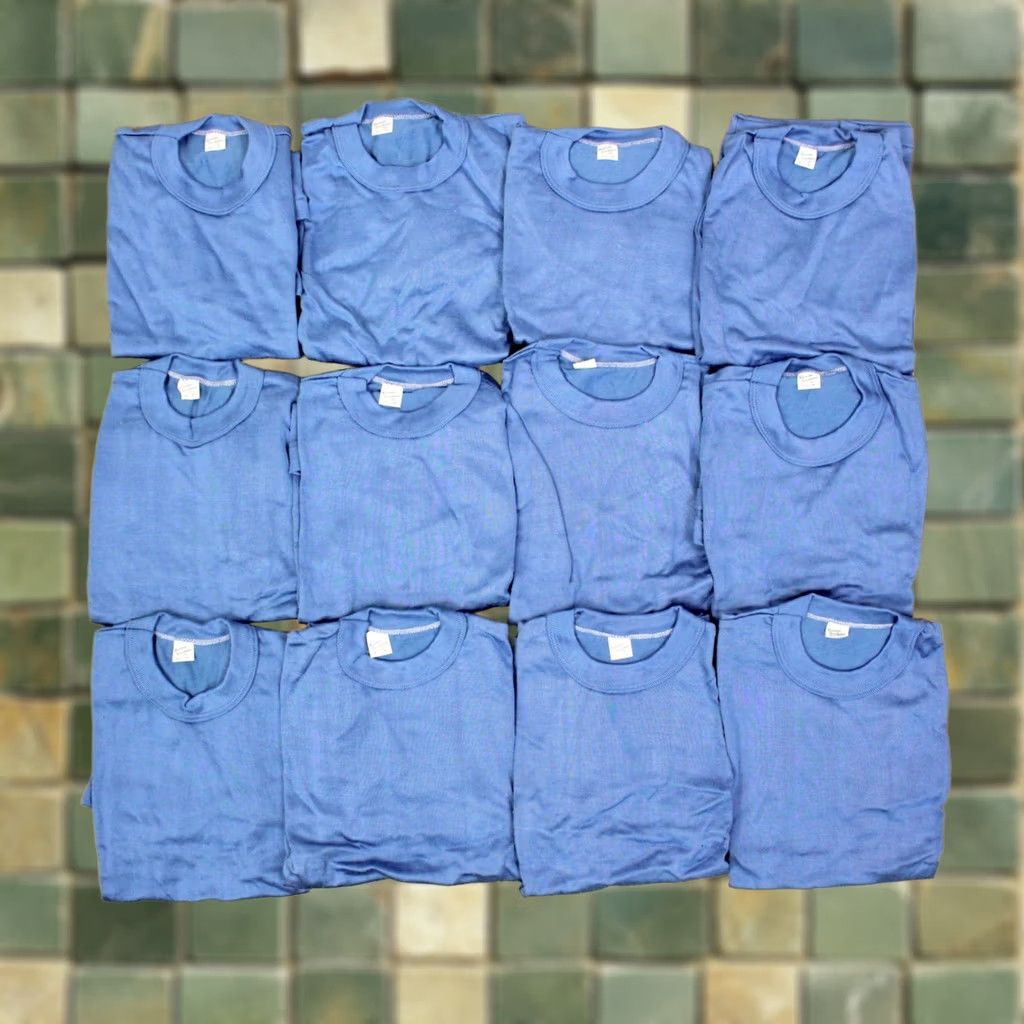 Vintage VTG 1960s Boy's Blue Blank Durene T Shirts Lot M 60s Russell Southern Shirt Boys Vintage Blank Durene Polyester Blend #16835 L Blue Size US M / EU 48-50 / 2 - 1 Thumbnail