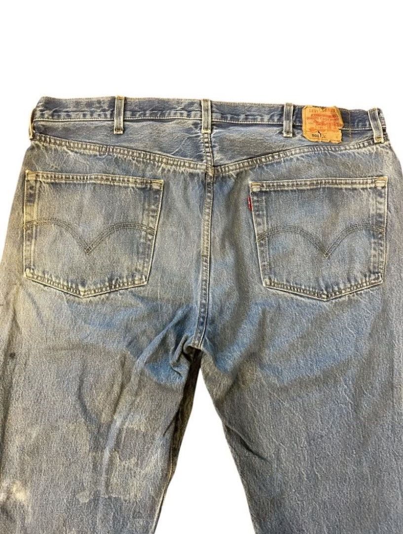 Levi's Distressed Levis 501 Oversize / Rock /grunge Size US 41 - 6 Thumbnail
