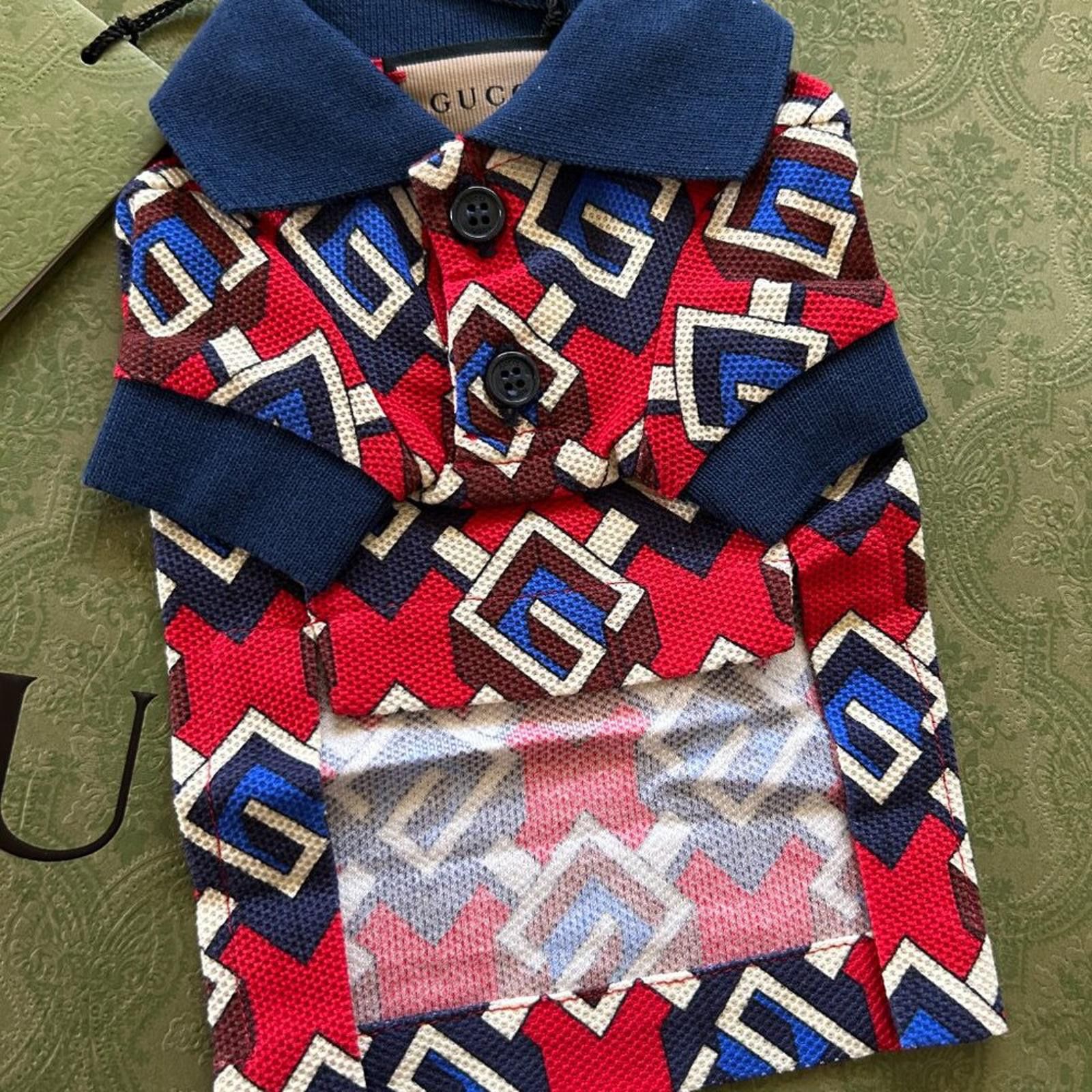 Gucci NWT sale GUCCI Gucci geometric G dog polo clothing size XXS Size ONE SIZE - 2 Thumbnail