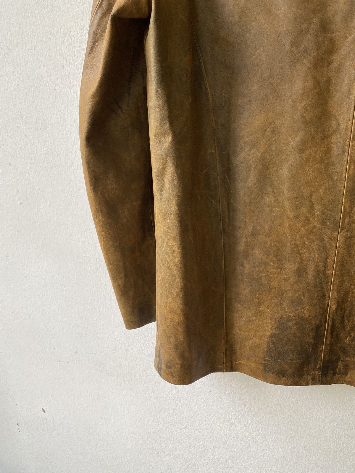 Vera Pelle Vintage Vera Pelle Lorenz Leather Firenze Patina Jacket Size US L / EU 52-54 / 3 - 11 Thumbnail