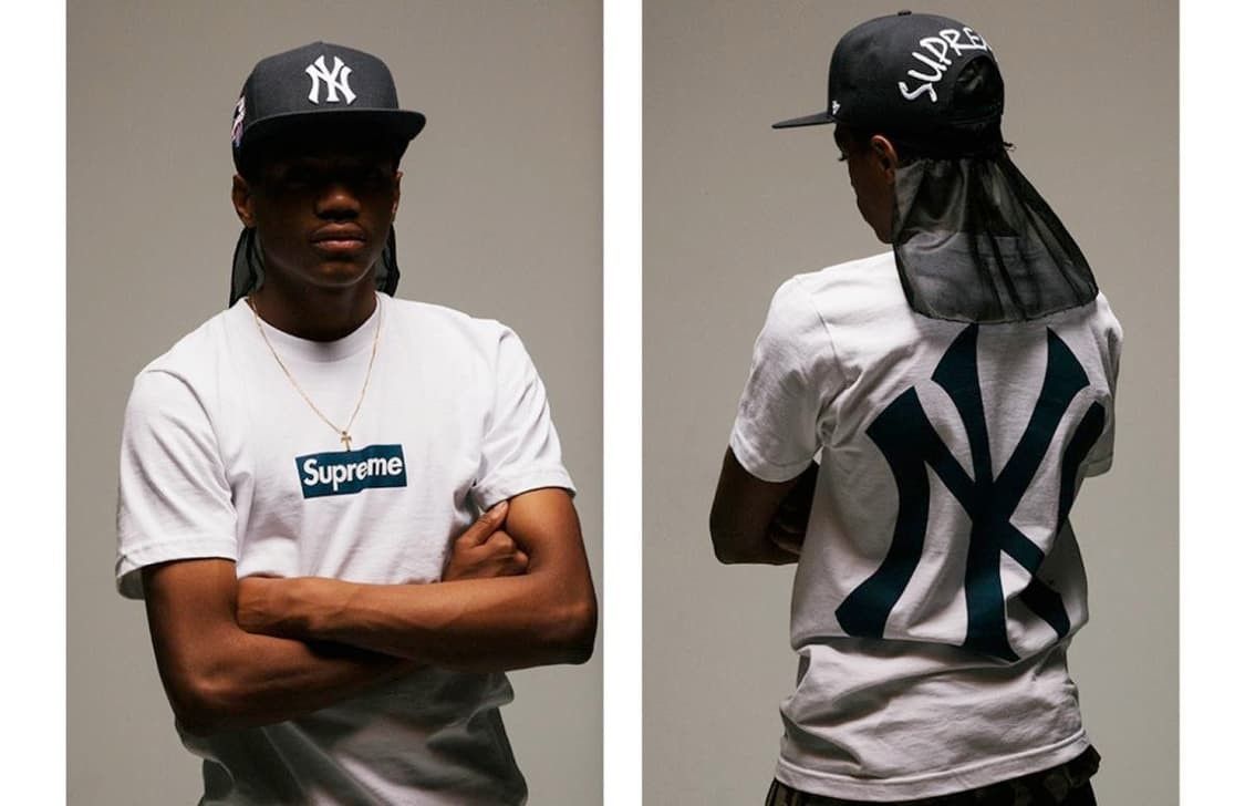 47 Brand × New York Yankees × Supreme Supreme Yankees Box Logo Tee White SS15 Size US XL / EU 56 / 4 - 12 Thumbnail