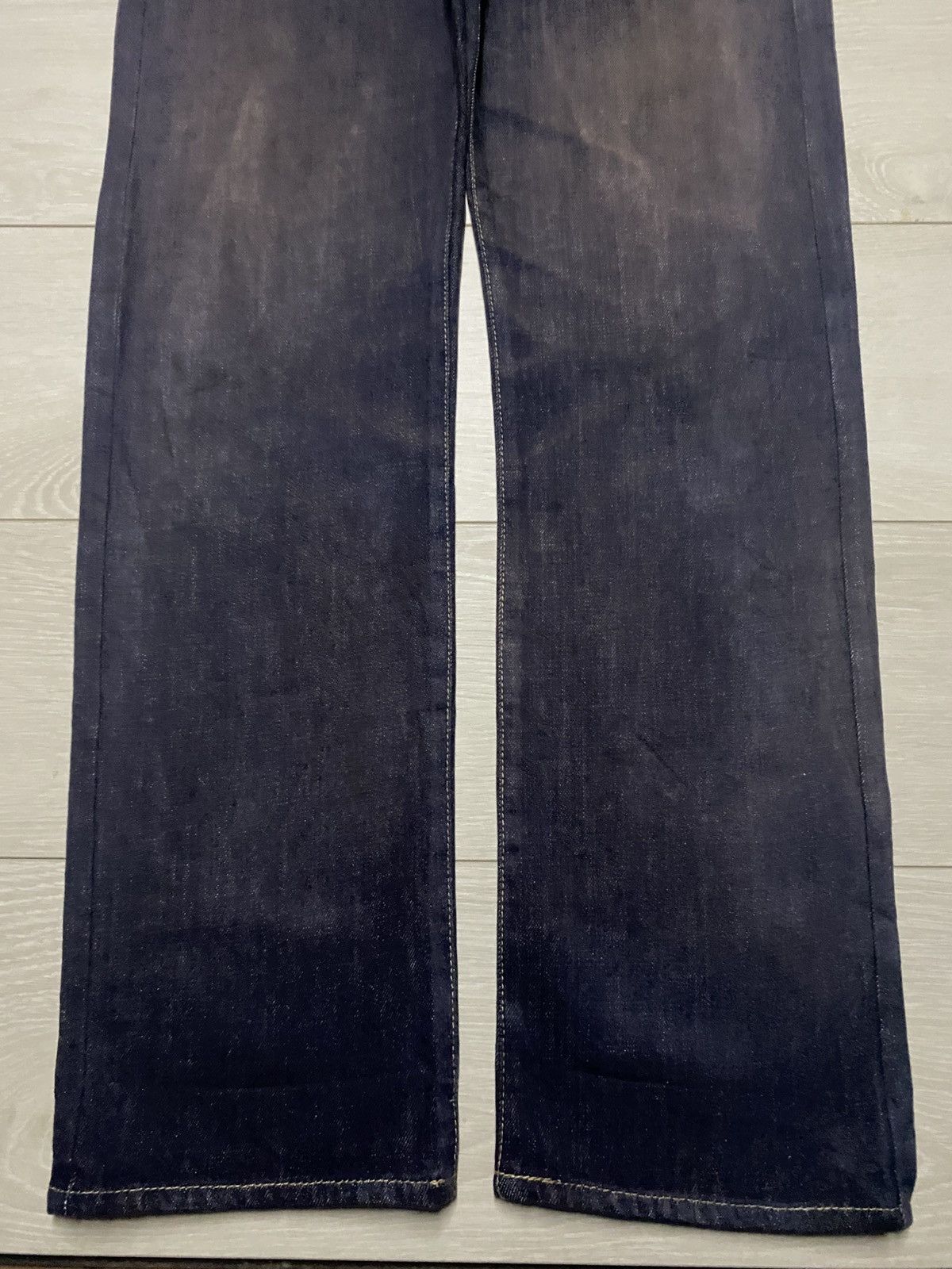 Hysteric Glamour Vintage Global Work Dark Blue Grunge Loose Jeans Size US 36 / EU 52 - 6 Thumbnail