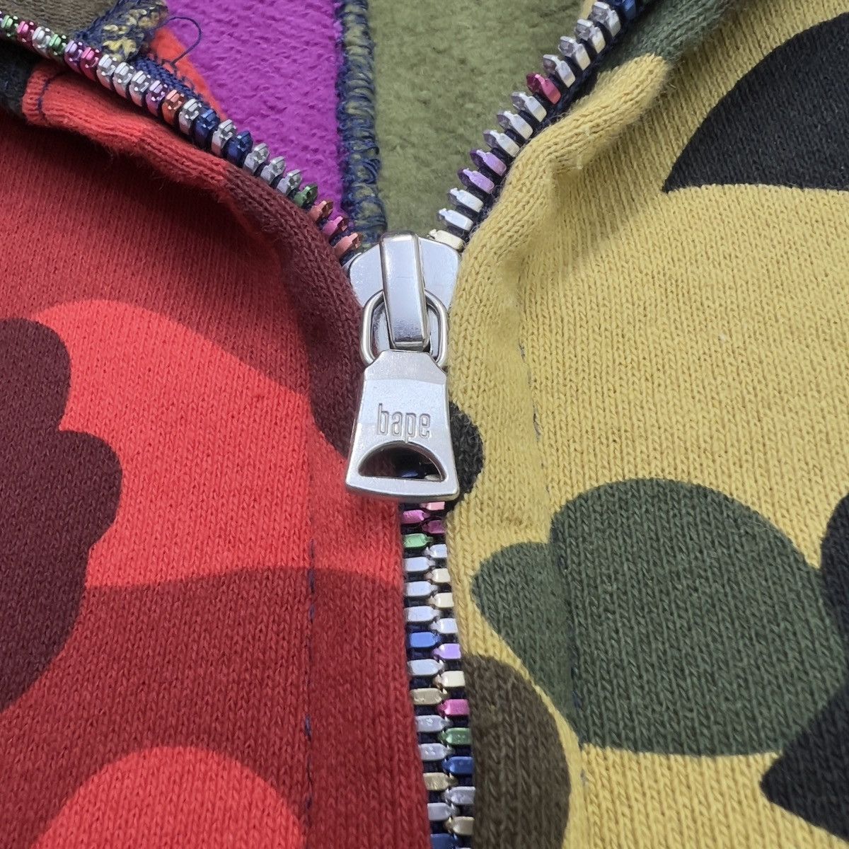 Bape Bape Multicolor Mix Crazy Camo Shark Full Zip Hoodie Size US L / EU 52-54 / 3 - 21 Thumbnail