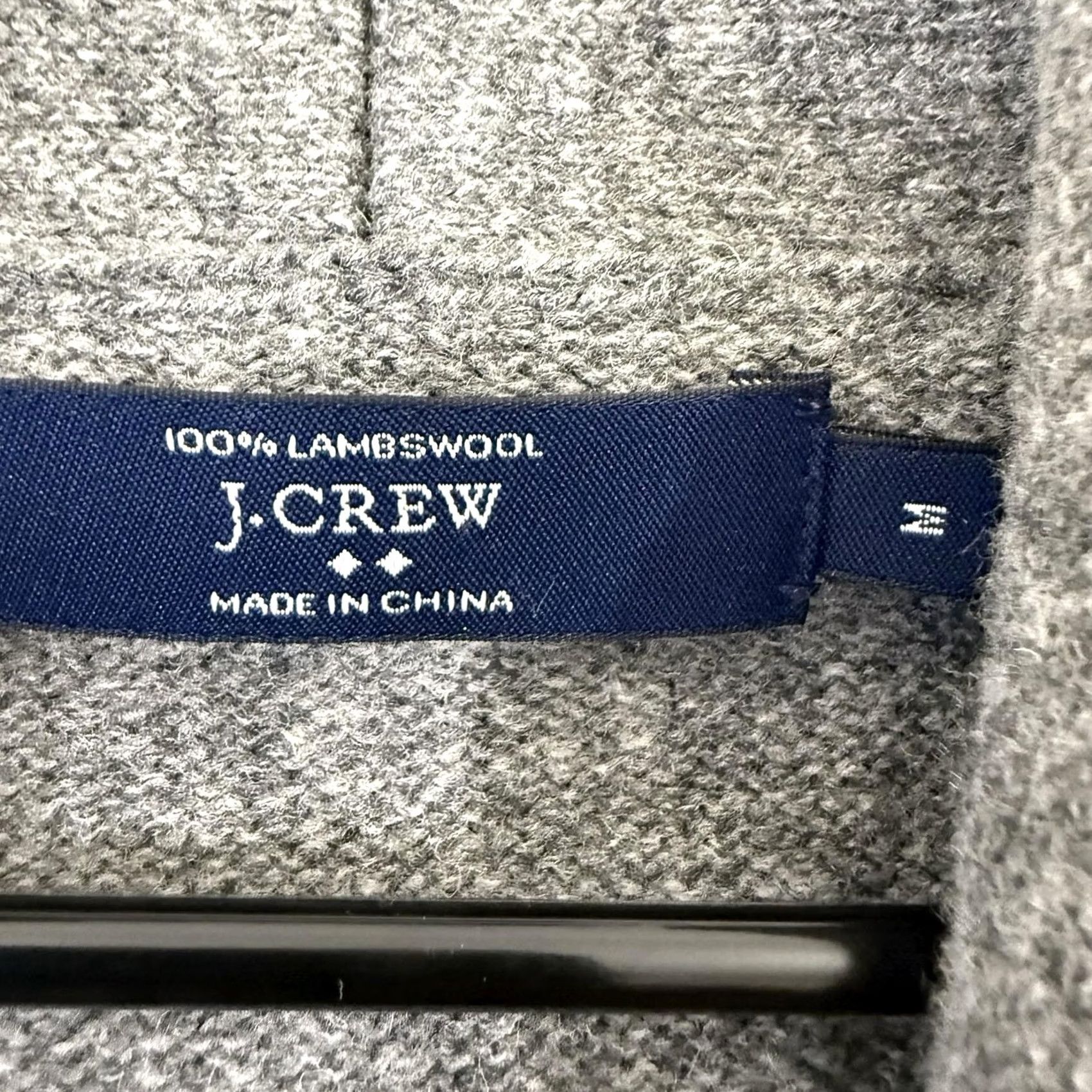 J.Crew J.CREW Cardigan Sweater Mens M Gray Shawl Collar Lambswool Fair Isle Nordic Wool Knit Button Pockets Size US M / EU 48-50 / 2 - 3 Thumbnail