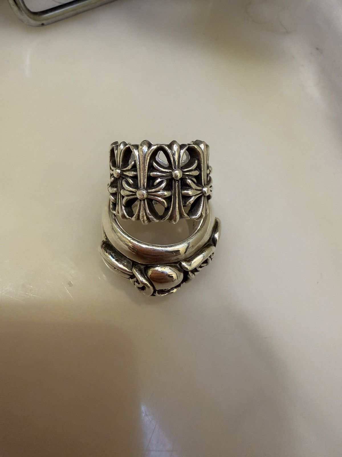 ✅ Authentic Chrome Hearts Cemetery Ring Receipt Included
