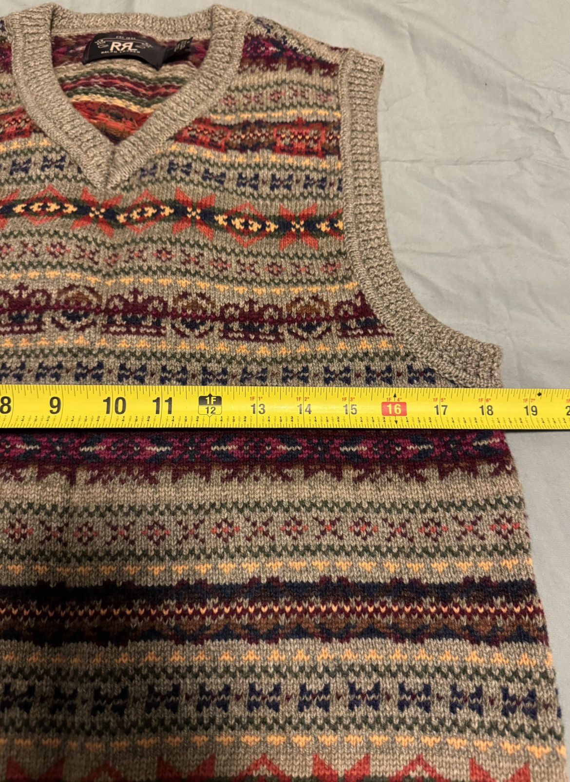 RRL Ralph Lauren Ralph Lauren Size Medium Double RRL Fair Isle Sweater Vest Size US M / EU 48-50 / 2 - 3 Thumbnail