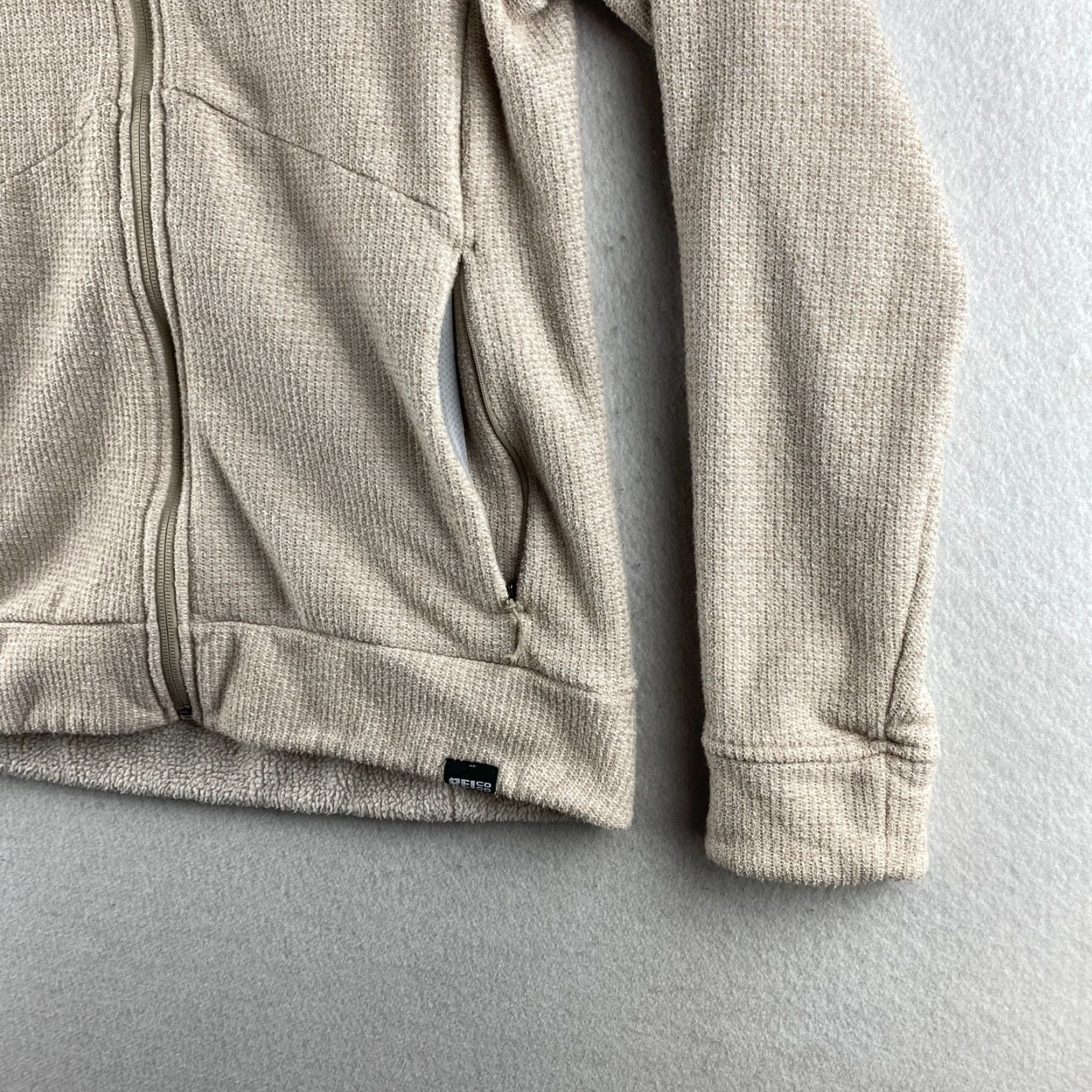 Vintage REI Sweater Womens S Beige Full Zip Sherpa Lined Pockets High Neck Size S / US 4 / IT 40 - 5 Thumbnail