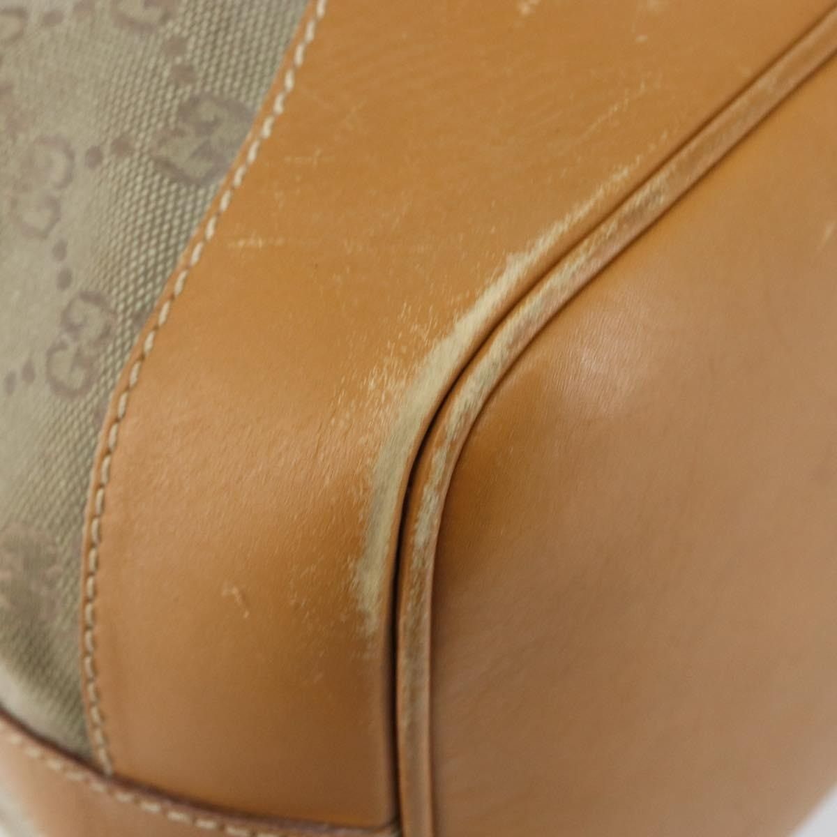 Gucci Gucci GG Canvas Shoulder Bag Beige Gold 001 854 Size ONE SIZE - 2 Thumbnail