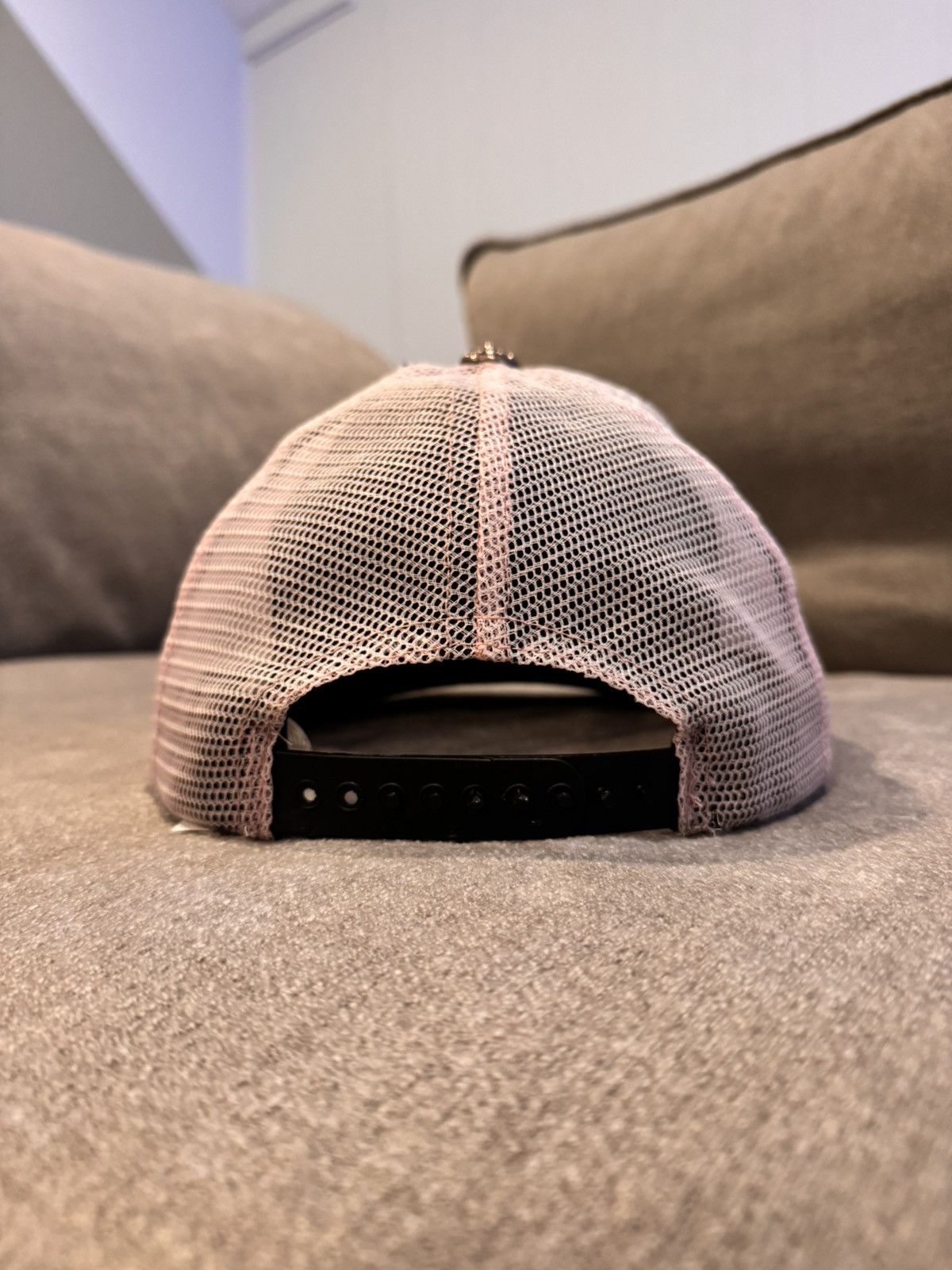Chrome Hearts Chrome Hearts CH Hollywood Trucker Hat Black/Pink Size ONE SIZE - 3 Thumbnail