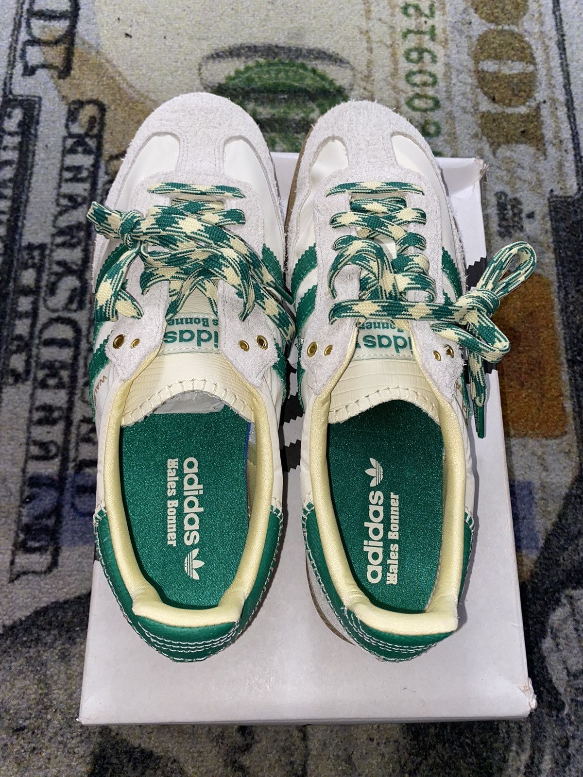 Adidas × Wales Bonner Adidas Samba Wales Bonner Cream Green Size US 11.5 / EU 44-45 - 5 Thumbnail