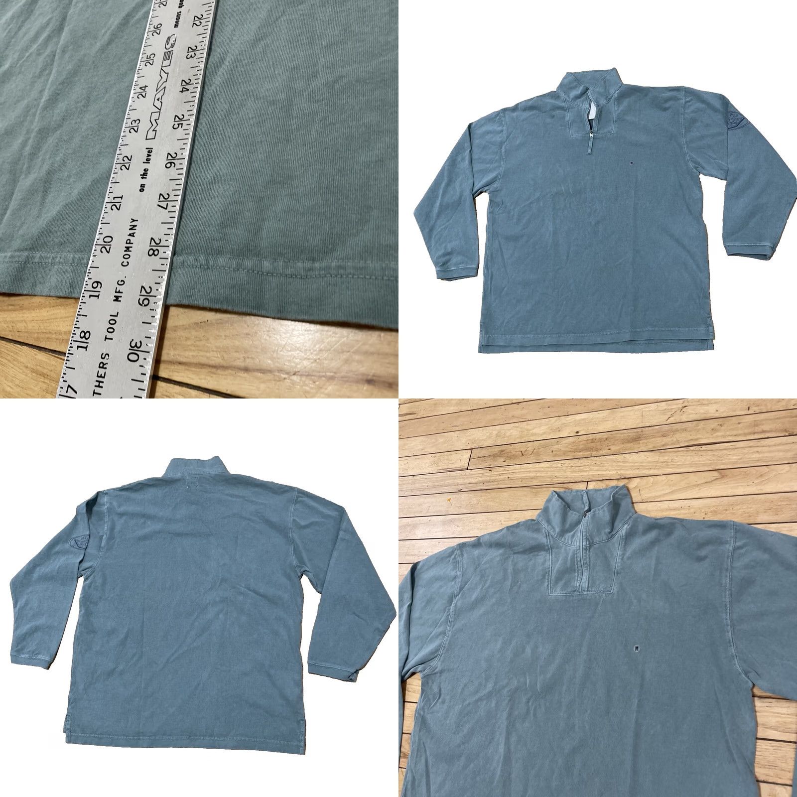 Gap GAP Quarter Zip Sweater Men L Aqua Blue Green Teal 1/4 Zip New Casual Preppy Navy? Size US L / EU 52-54 / 3 - 9 Thumbnail