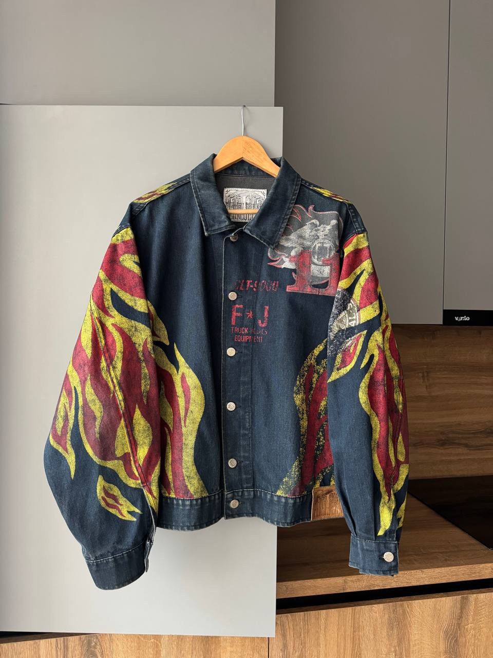 Ferre Vtg FERRE JEANS Denim Jacket Western Wear Made in Italy Size US L / EU 52-54 / 3 - 4 Thumbnail