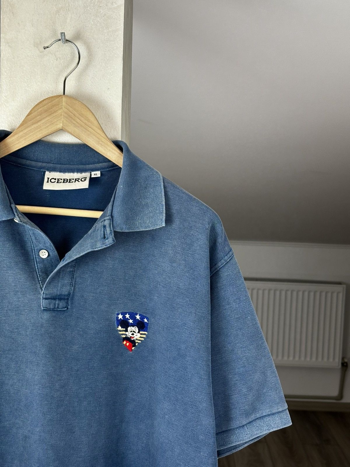 Iceberg Vintage 90s Iceberg History Mickey Disney Polo Tee Size US XL / EU 56 / 4 - 3 Thumbnail