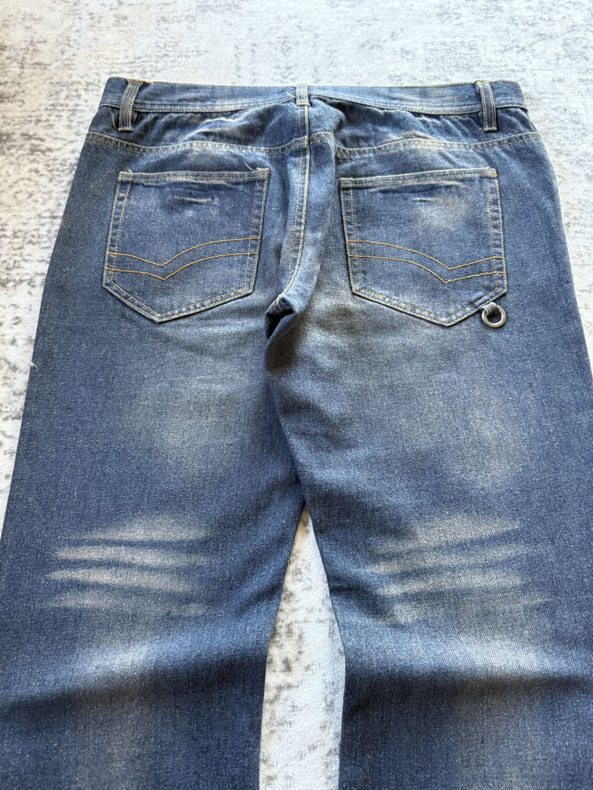 If Six Was Nine 2000s In The Attic Japan Poems Studded Muddy Jeans Size US 34 / EU 50 - 16 Thumbnail