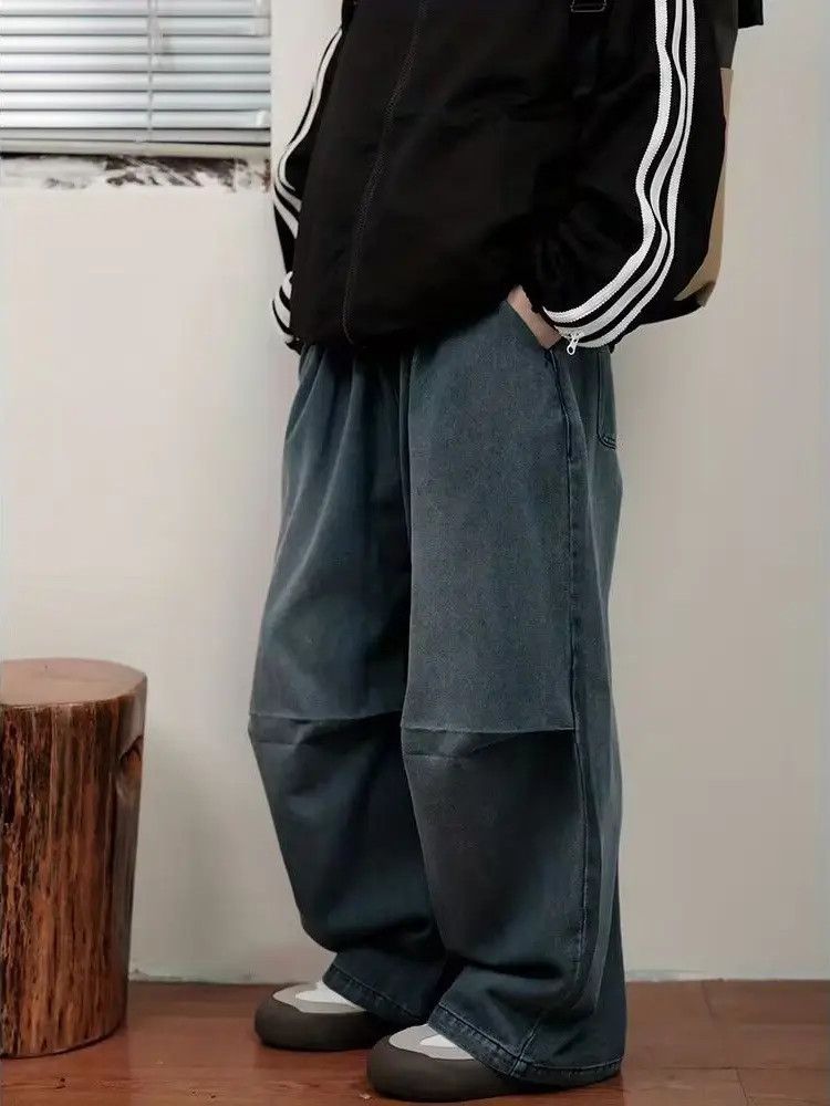 Japanese Brand × Jean Retro straight leg high street wide leg jeans Size US 32 / EU 48 - 2 Thumbnail
