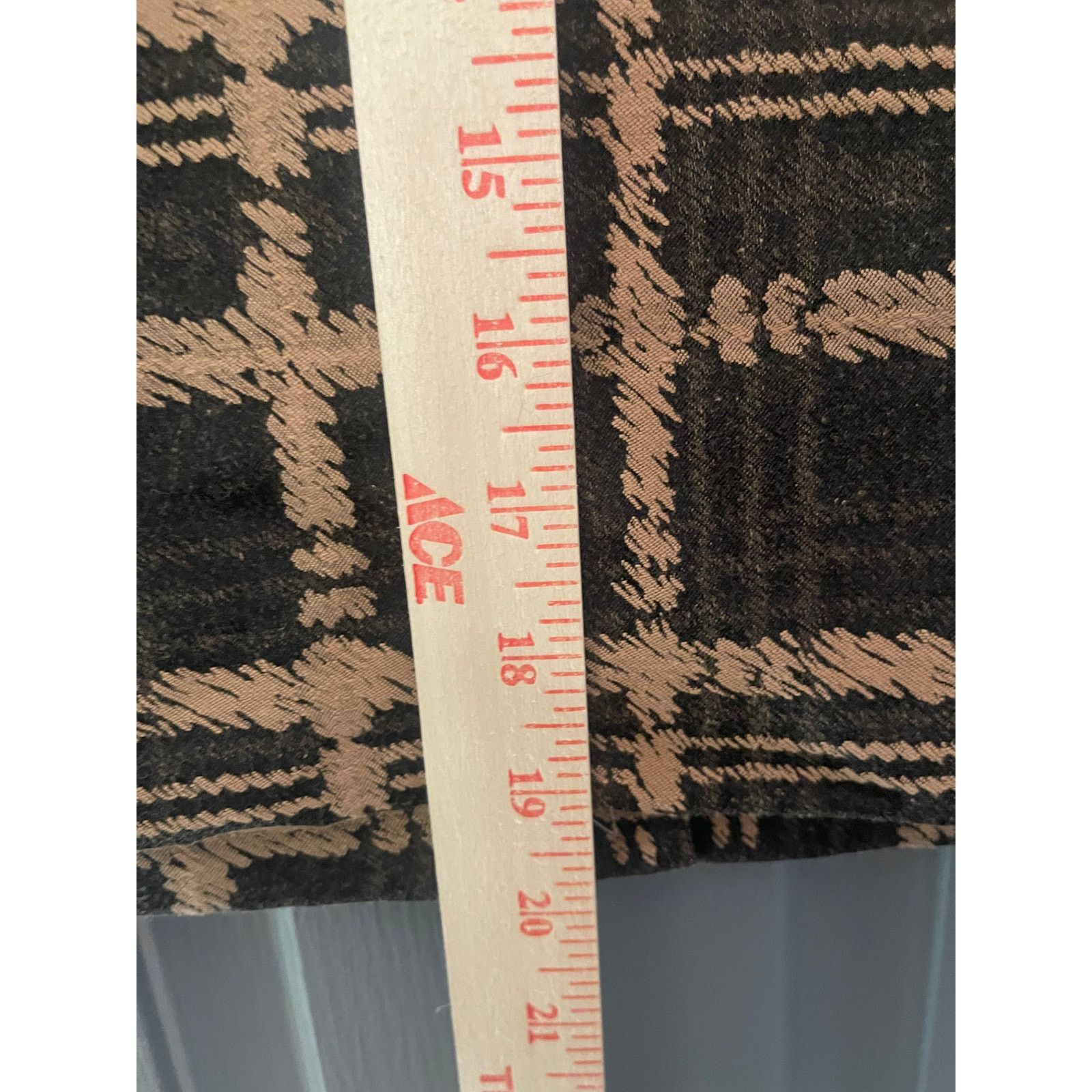 Ann Taylor Ann Taylor NWT Plaid Jacquard Pencil Skirt Brown Tan Size 8 Size 30" / US 8 / IT 44 - 3 Thumbnail