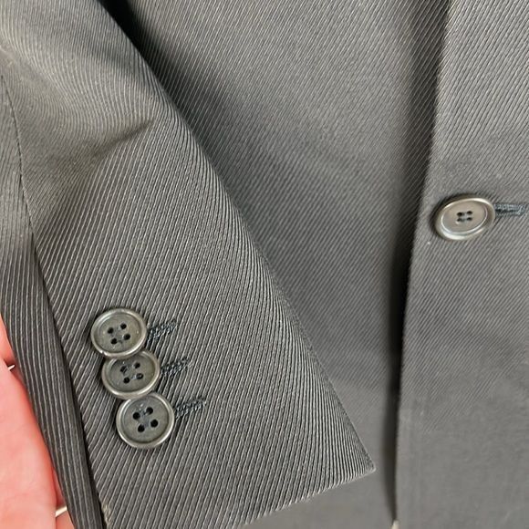 Giorgio Armani Giorgio Armani Pure Wool Silk Textured 2 Pc 3 Button Suit su Size 48L - 4 Thumbnail