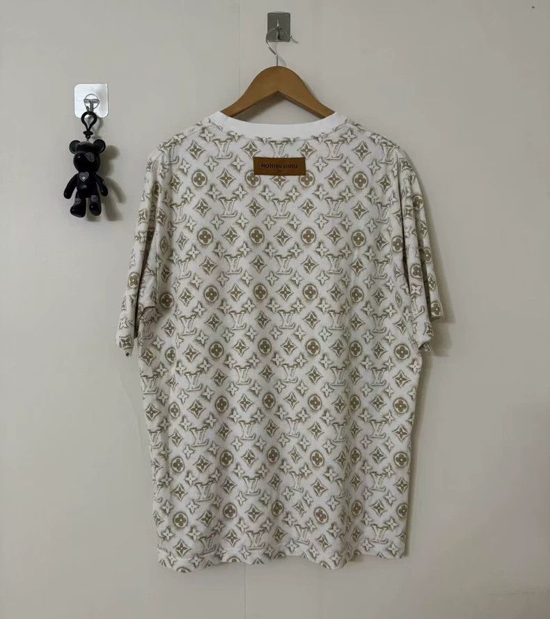 Louis Vuitton Louis Vuitton Beige presbyopic full print short sleeve Size US XXL / EU 58 / 5 - 2 Thumbnail