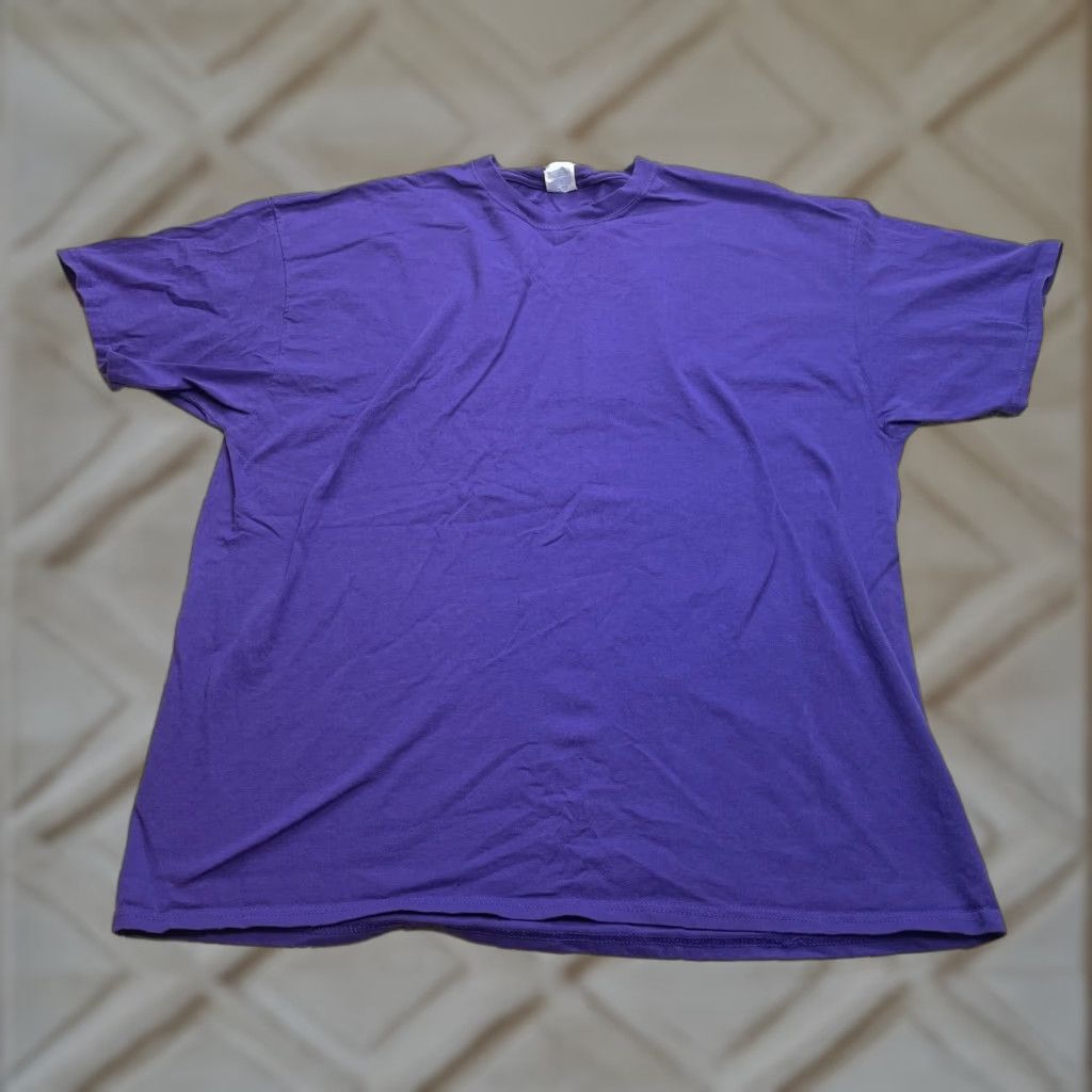 Port & Company Port & Company Core Cotton Shirt Adult 2XL 2XL Purple Short Sleeve Crew Neck Solid Mens Classic Cotton T-Shirt Size US XXL / EU 58 / 5 - 1 Thumbnail