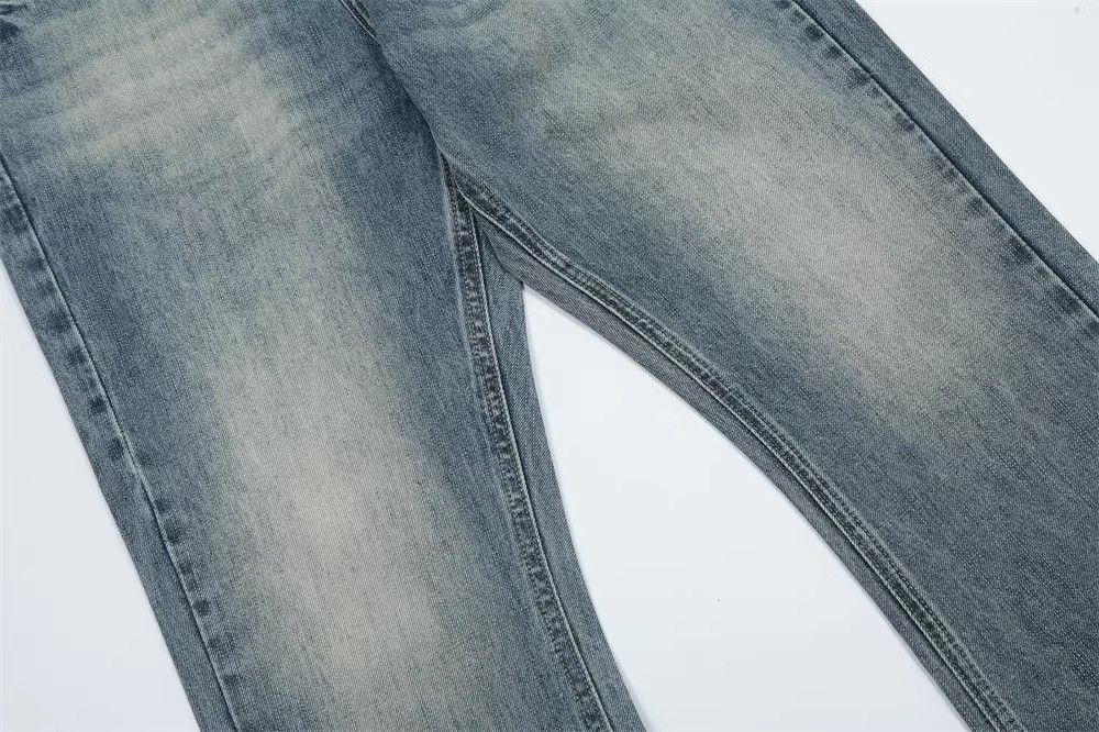 Japanese Brand vintage fashion loose flared contrast washed jeans Size US 32 / EU 48 - 6 Thumbnail