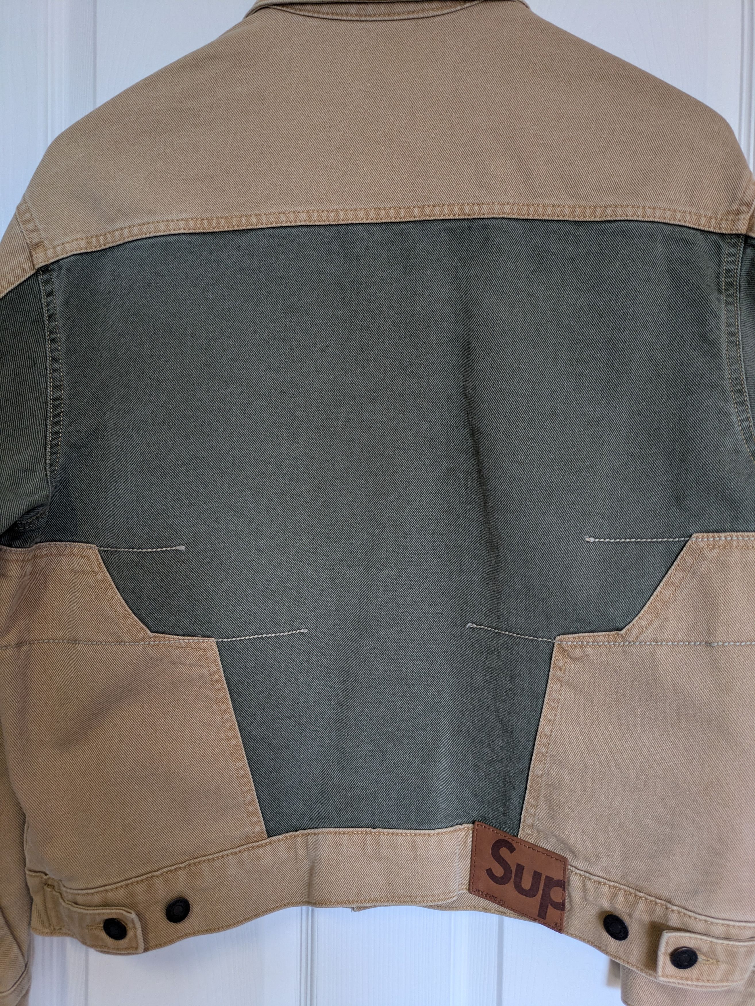 Supreme 2-Tone Paneled Denim Jacket Size US L / EU 52-54 / 3 - 7 Thumbnail