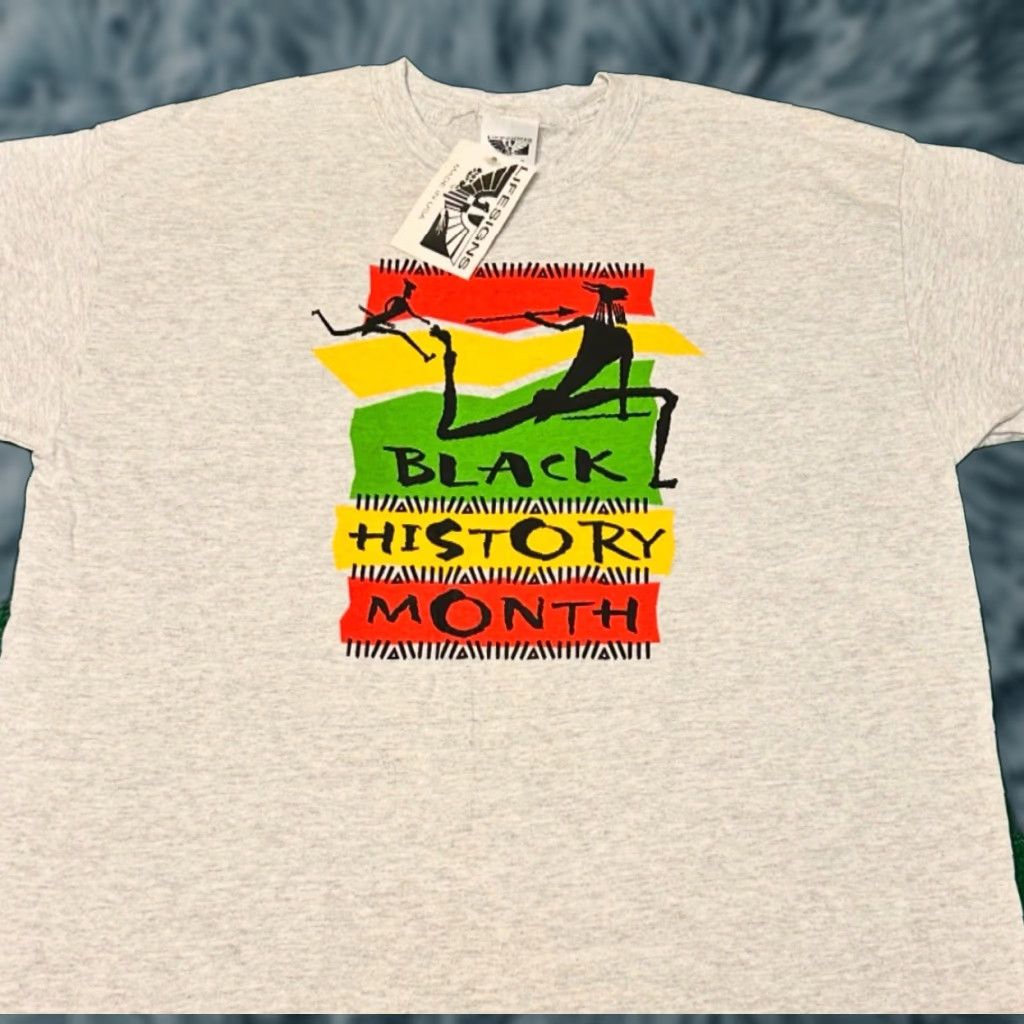 Vintage VINTAGE 90s Black History Month VTG Shirt Mens XL New With Tags 1990s Size US XL / EU 56 / 4 - 1 Thumbnail