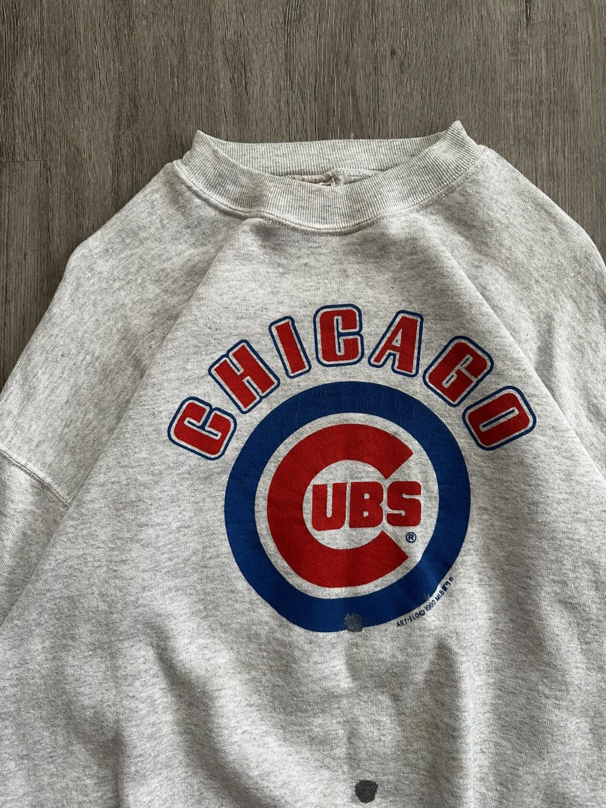 MLB × Vintage 1992 Vintage MLB Chicago Cubs Sweater Size US XL / EU 56 / 4 - 3 Thumbnail