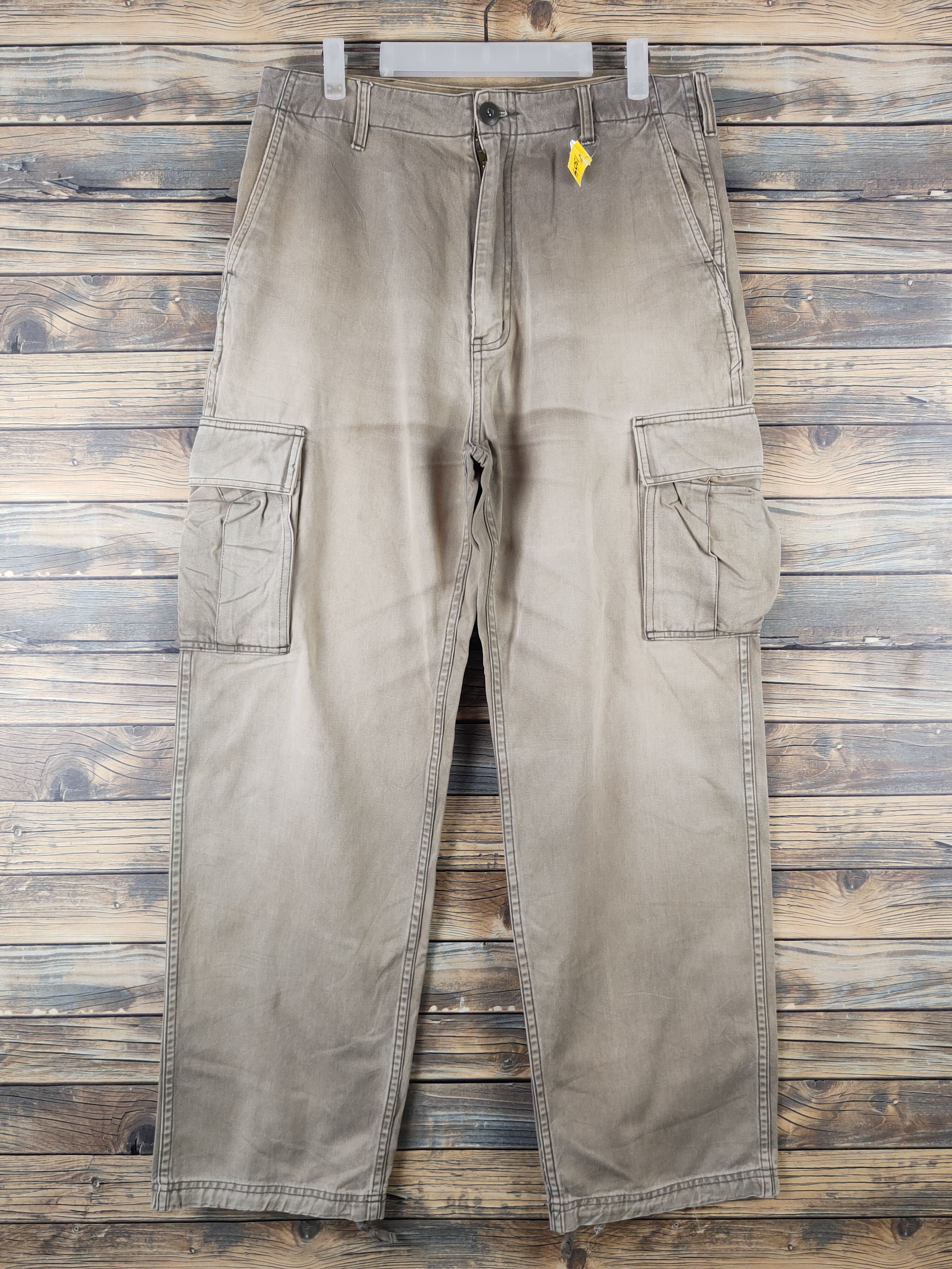 Japanese Brand DL Dog House Beige Multipocket Tactical Cargo Pants #1304 Size US 34 / EU 50 - 1 Thumbnail