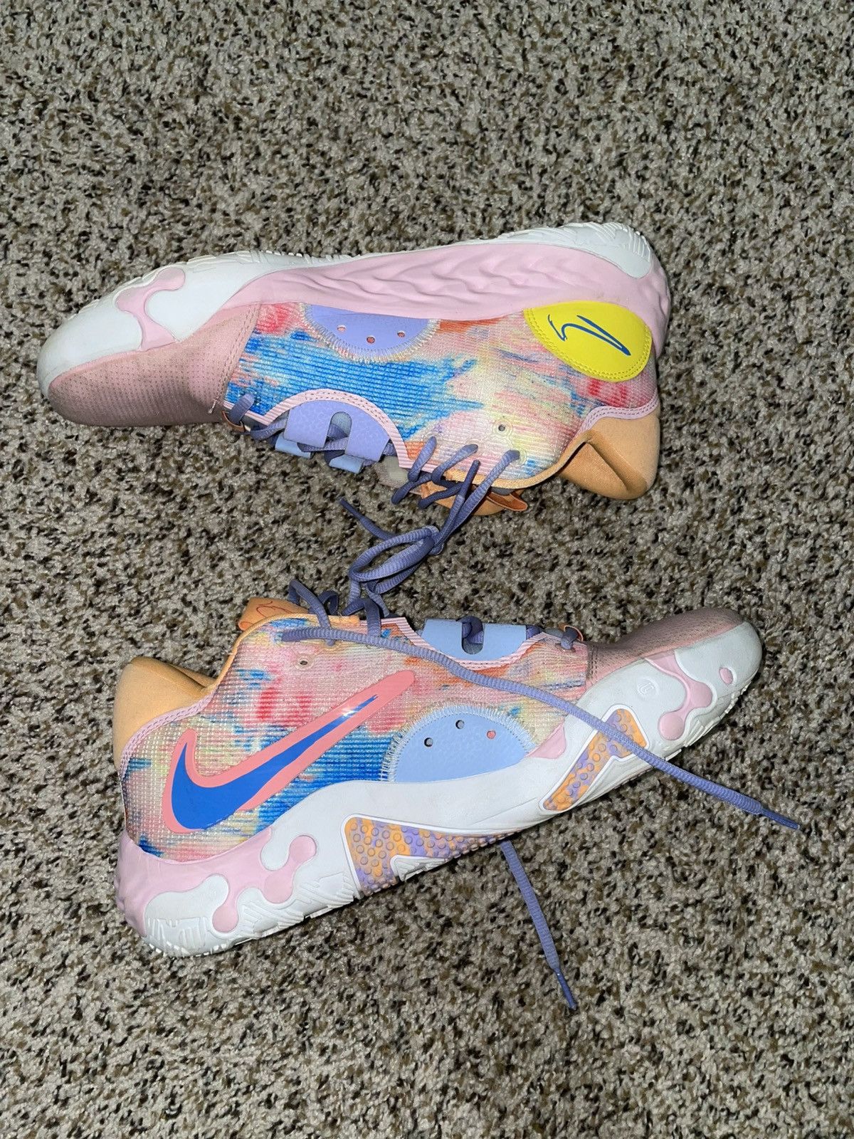 Nike Paul George 6 ‘Painted Swoosh’ Size US 12 / EU 45 - 1 Thumbnail