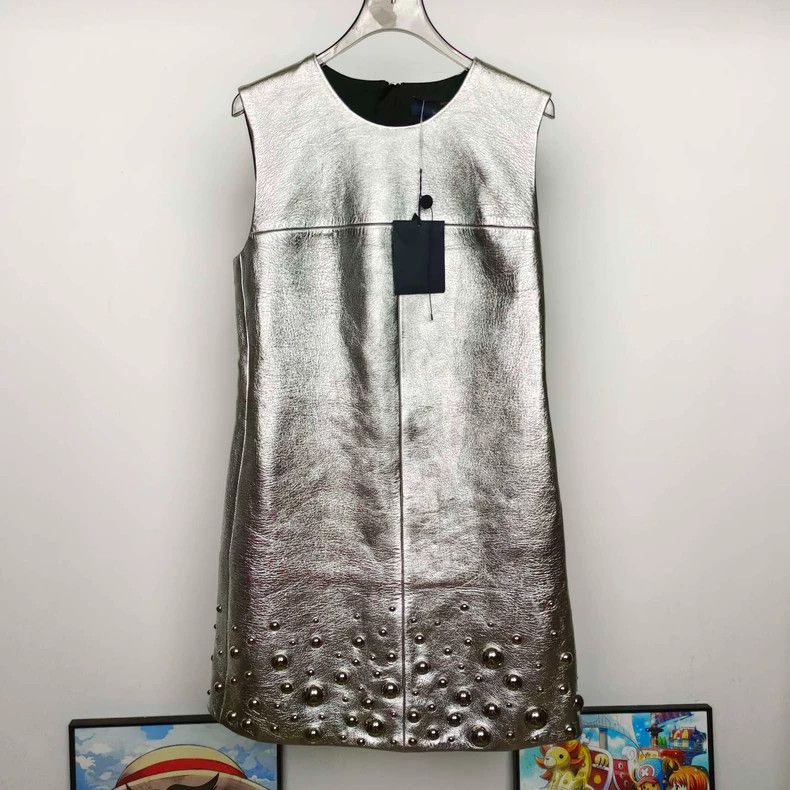 Louis Vuitton Louis Vuitton Yayoi Kusama Sleeveless Dress with Silver Met Size XS / US 0-2 / IT 36-38 - 1 Thumbnail