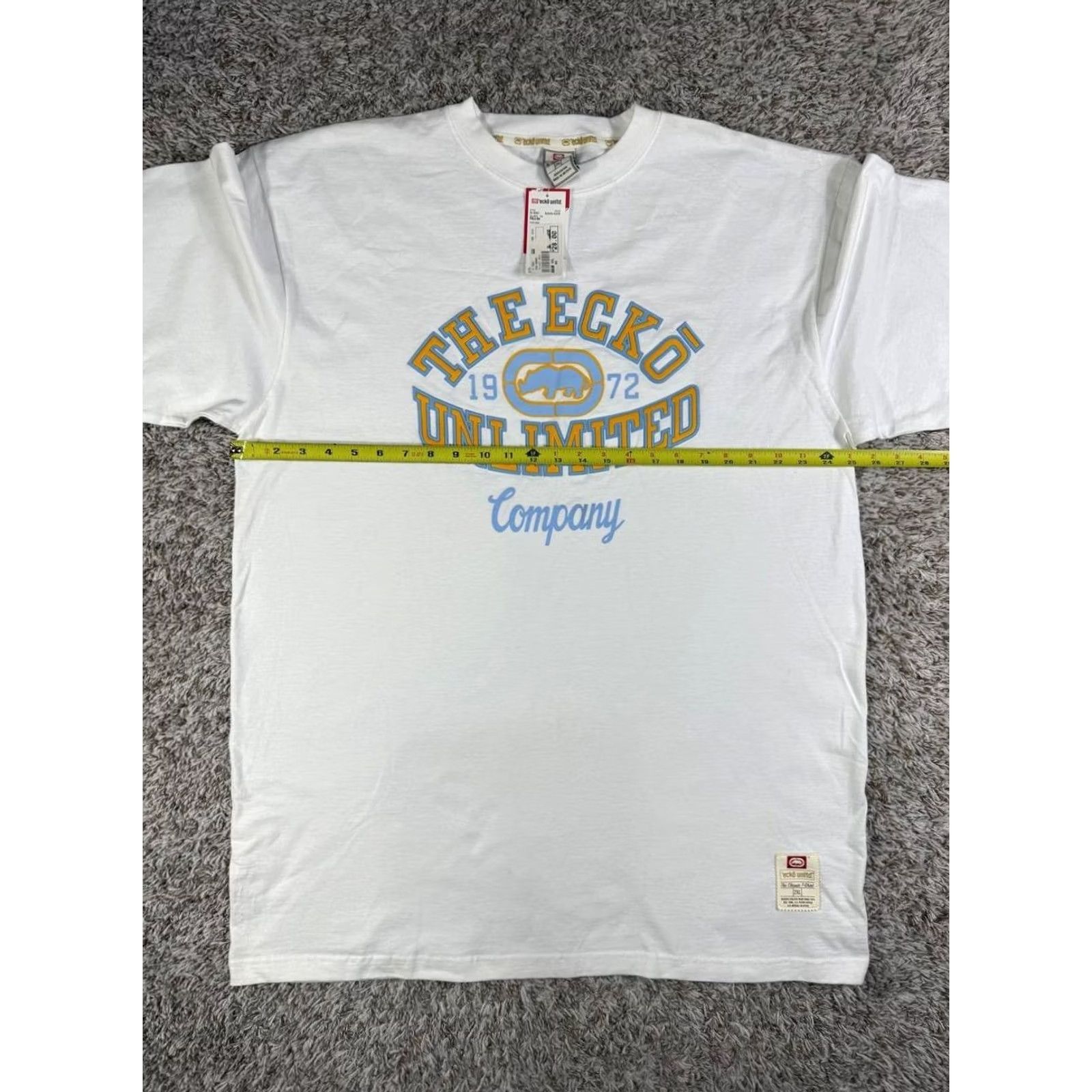 Ecko Unltd. VINTAGE Ecko Unltd. T-Shirt White 2XL Crew Neck Short Sleeve Hip Hop Skate Logo Mens Size US XXL / EU 58 / 5 - 6 Thumbnail