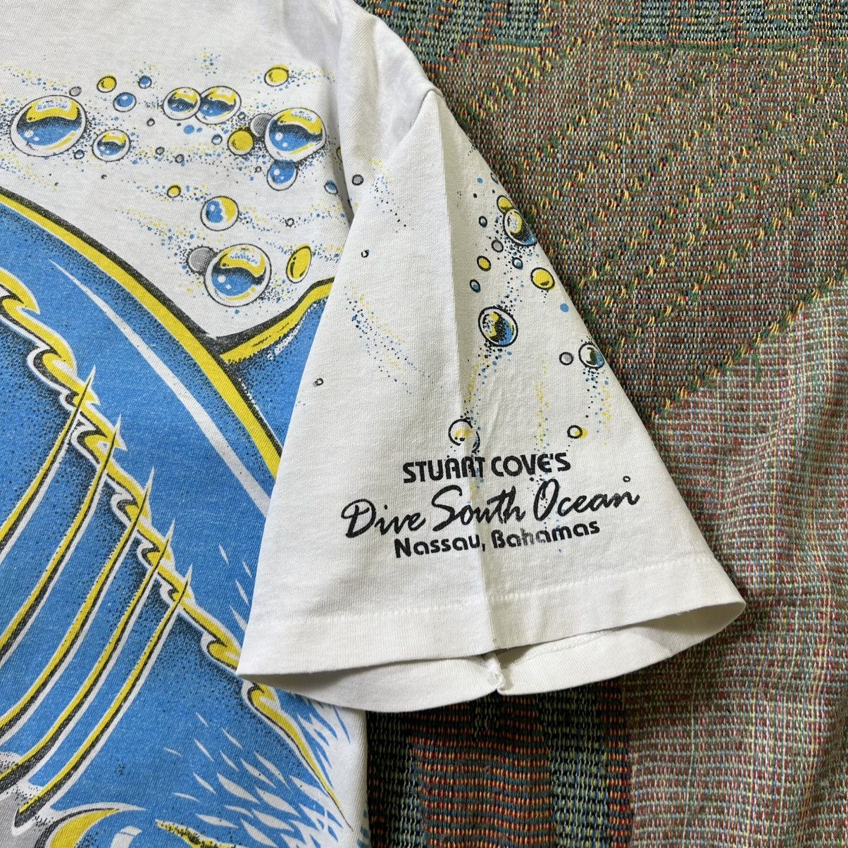 Vintage Vintage 90s Shark Ocean Over Print Graphic Tee Size US XL / EU 56 / 4 - 4 Thumbnail