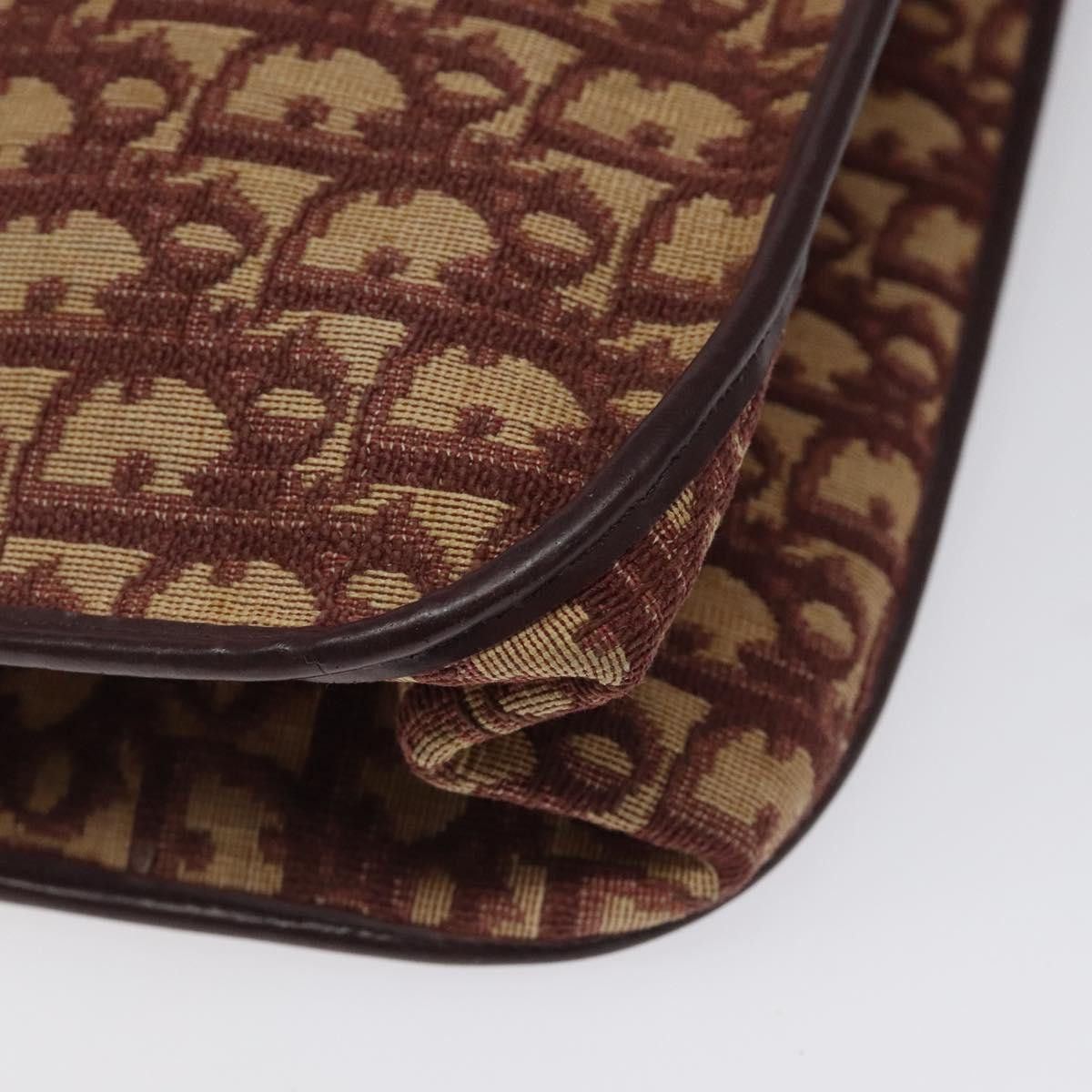 Dior DIOR Trotter Canvas Hand Bag Red Size ONE SIZE - 14 Thumbnail
