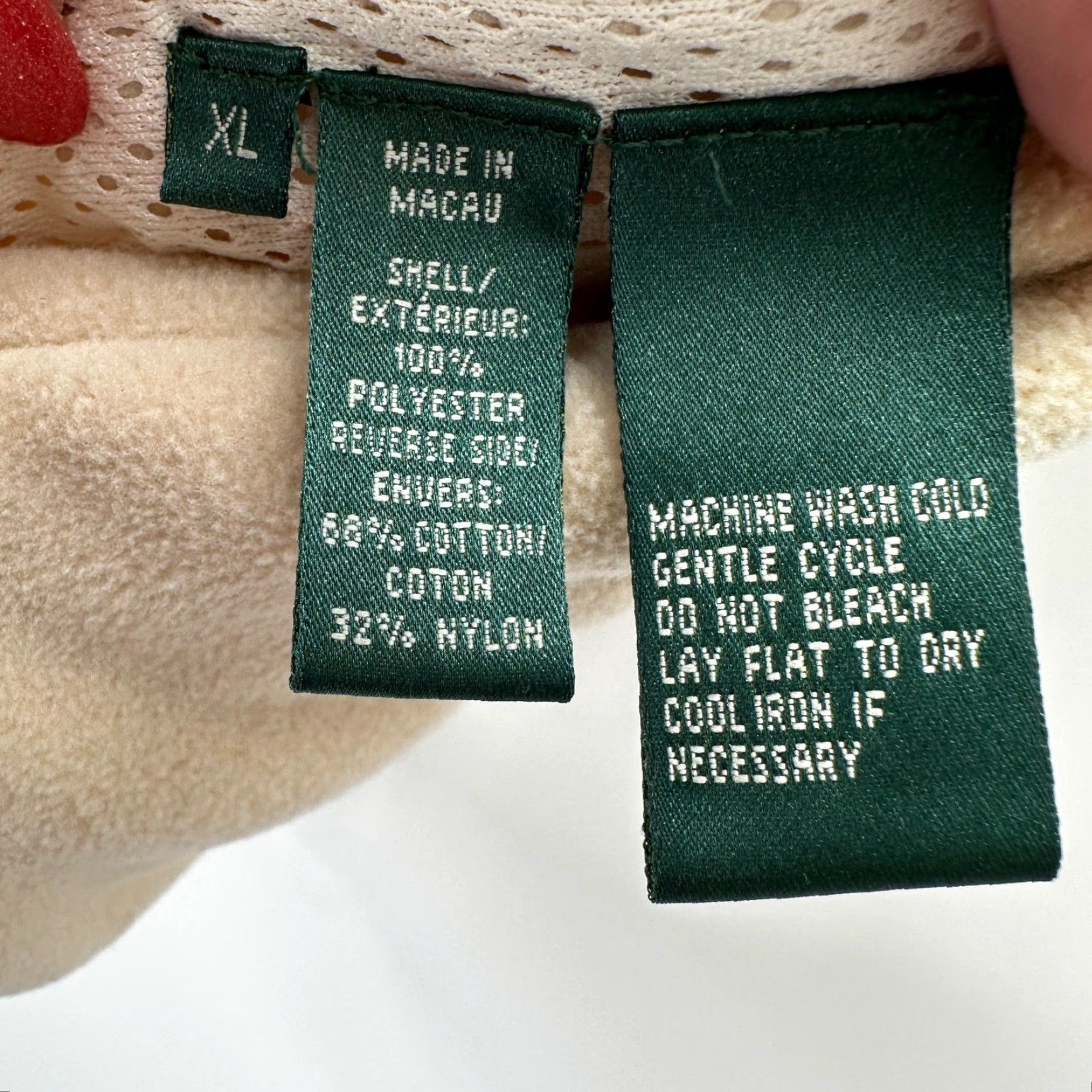 Ralph Lauren Lauren Ralph Lauren Vest Womens XL Beige Fleece Zip Up Fair Isle Snowflake Pockets Full Zip Size XL / US 12-14 / IT 48-50 - 3 Thumbnail