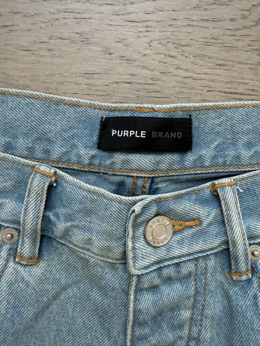 Purple ***RARE PURPLE STRIPE JEANS Size US 36 / EU 52 - 4 Thumbnail