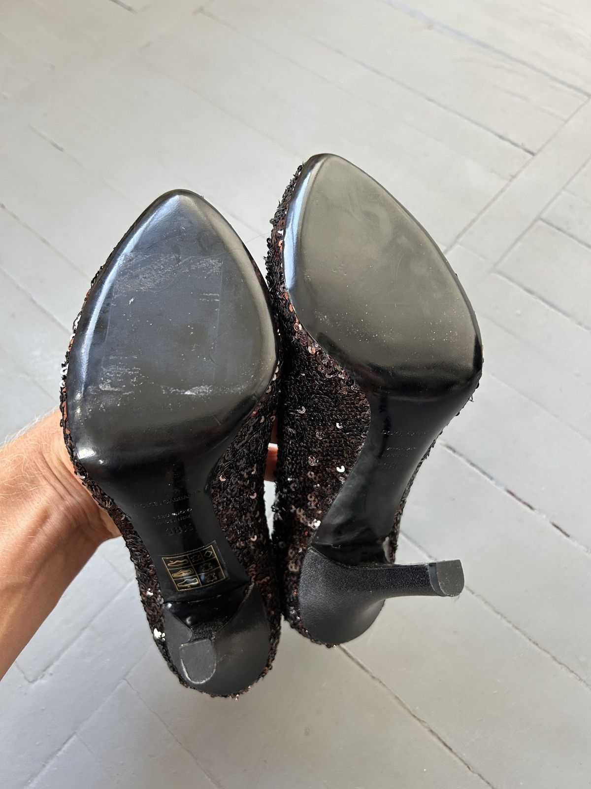 Dolce & Gabbana Dolce&Gabbana heels with sequins Size US 8.5 / IT 38.5 - 7 Thumbnail