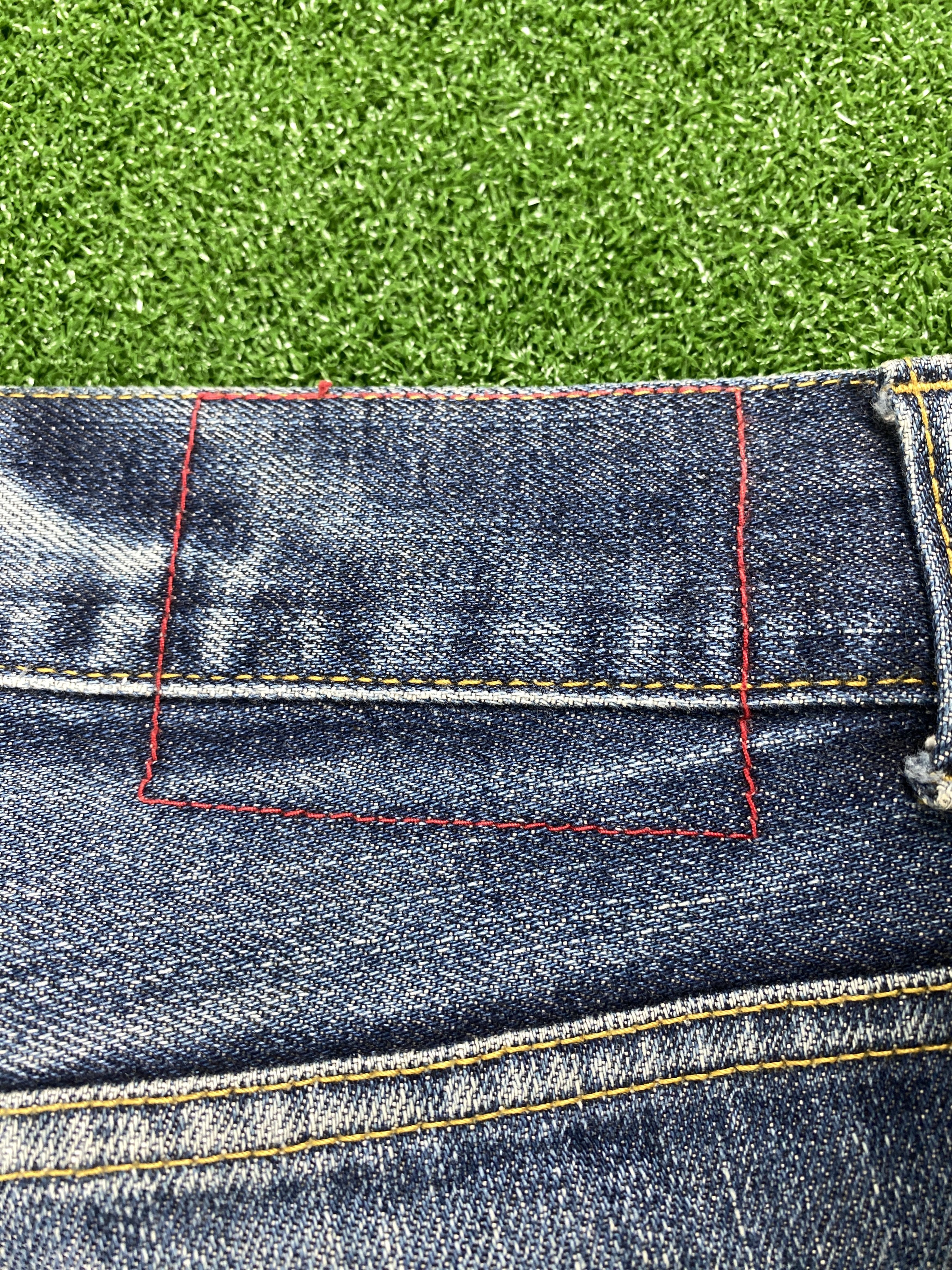 Tommy Hilfiger 💢 Selvedge Vintage Tommy Faded Blue Jeans CP0090 Size US 38 / EU 54 - 9 Thumbnail