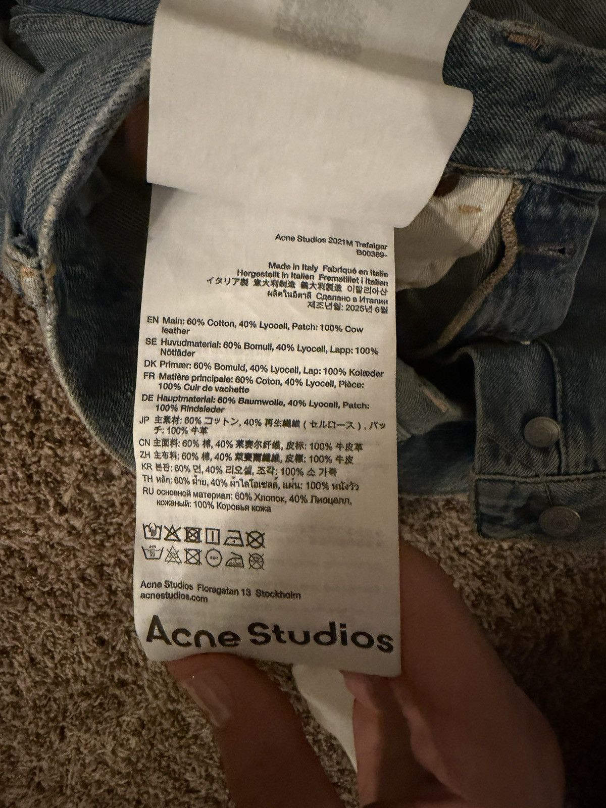 Acne Studios Acne studios blue paint splatter denim Size US 30 / EU 46 - 8 Thumbnail