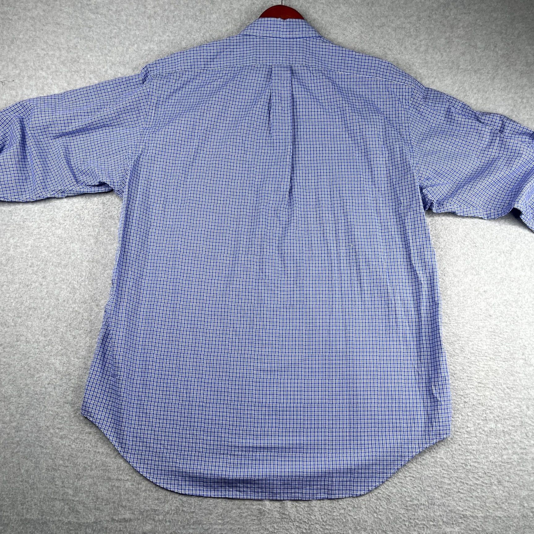 Ralph Lauren Ralph Lauren Yarmouth Shirt Mens 17 Blue Check Casual Button Down Long Sleeve Size US XL / EU 56 / 4 - 6 Thumbnail