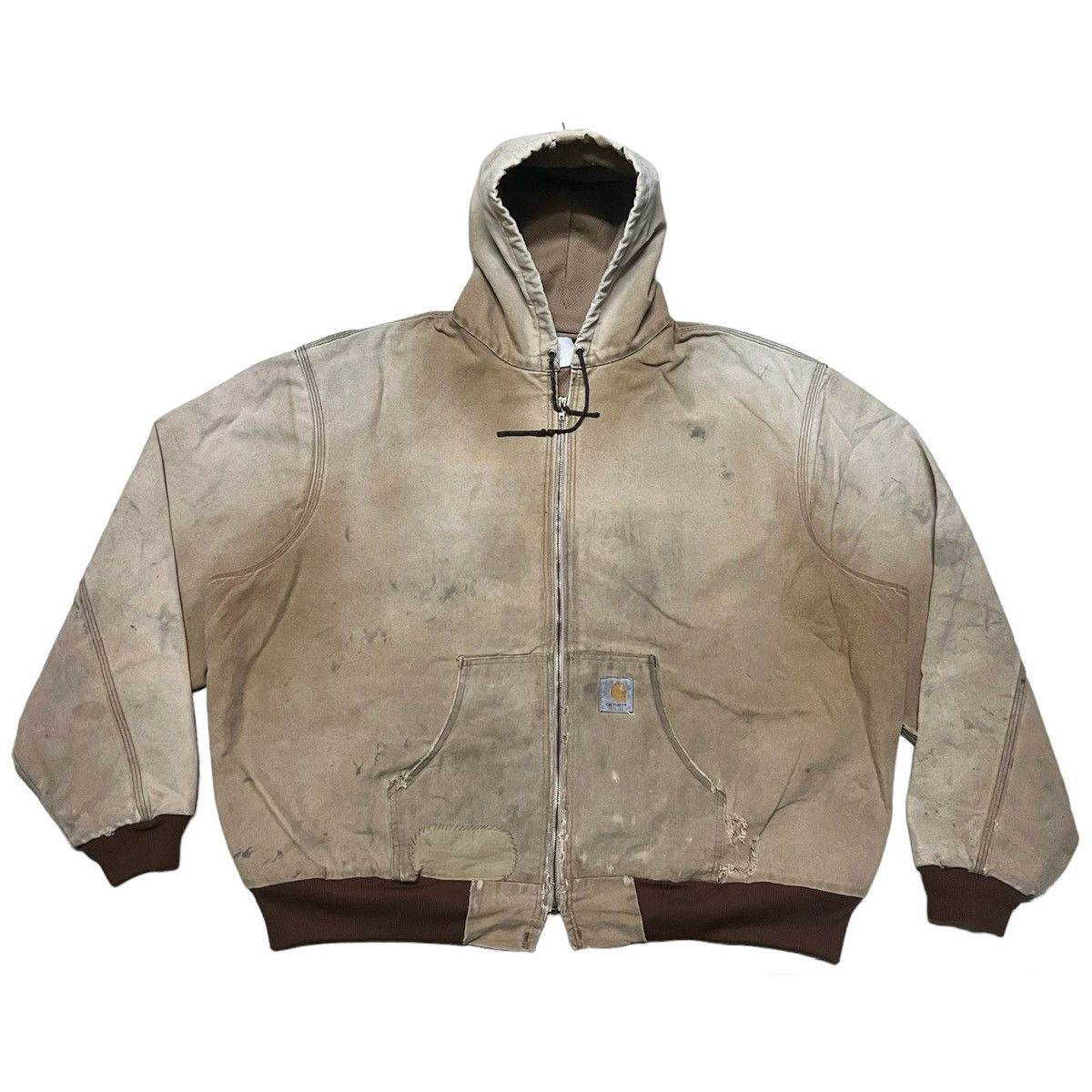 Carhartt Vintage Carhartt Hoodie Distressed Condition Size US XXL / EU 58 / 5 - 1 Thumbnail