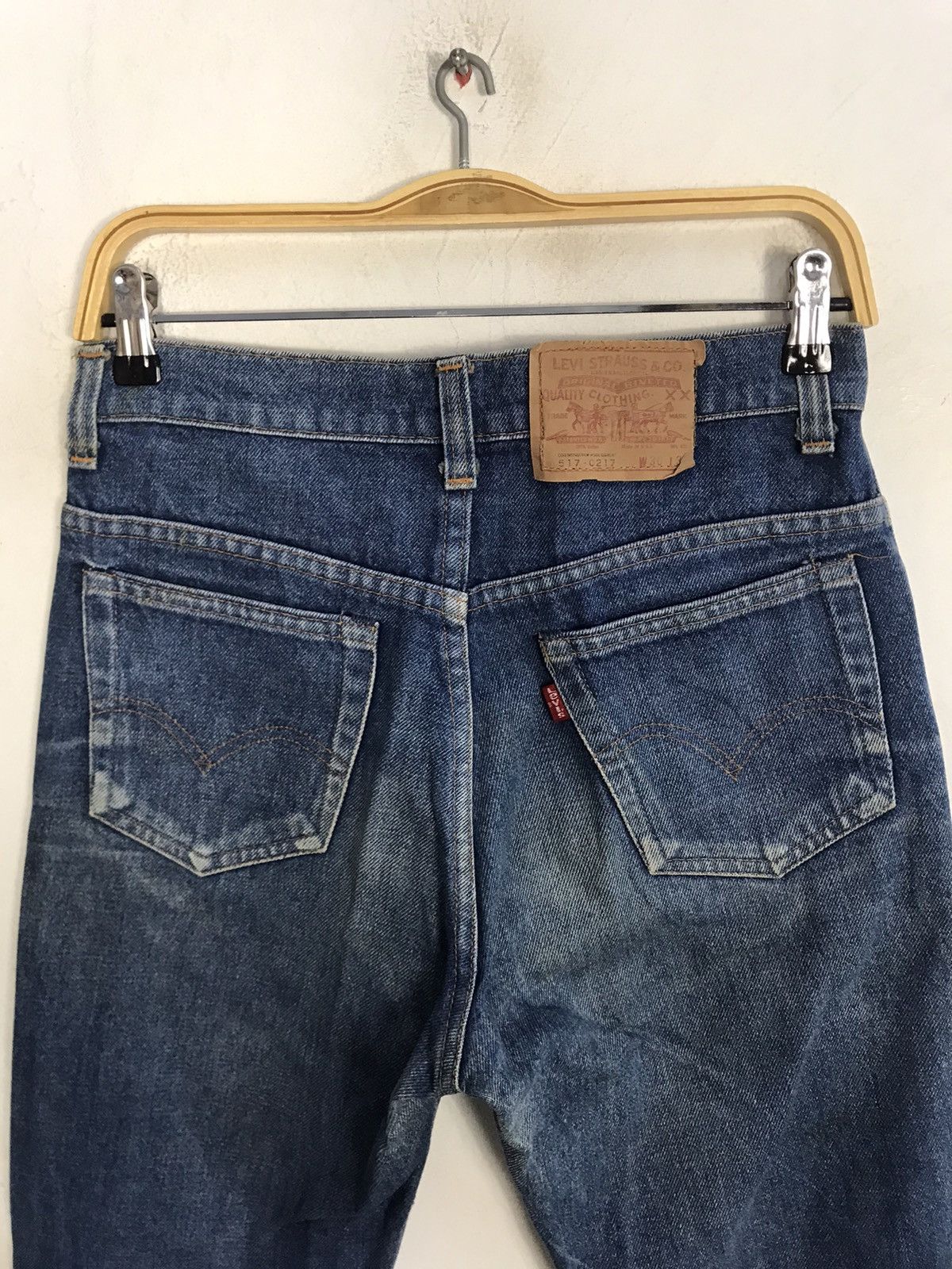 Levi's Vintage Clothing Levi's Lot 517-0217 Indigo Denim Jeans Relaxed Tapered Size US 29 - 2 Thumbnail