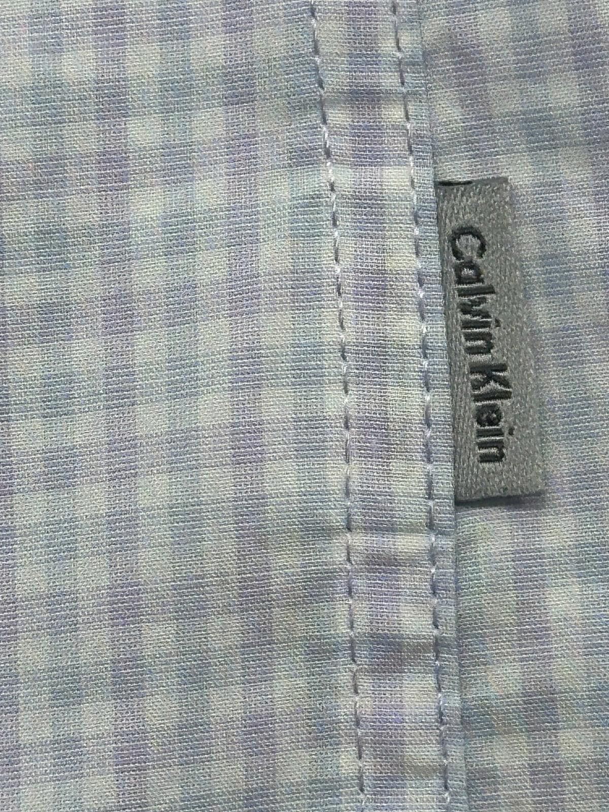 Calvin Klein Calvin Klein Checked Pockets Long Sleeve Button Down Blue M Size US M / EU 48-50 / 2 - 4 Thumbnail