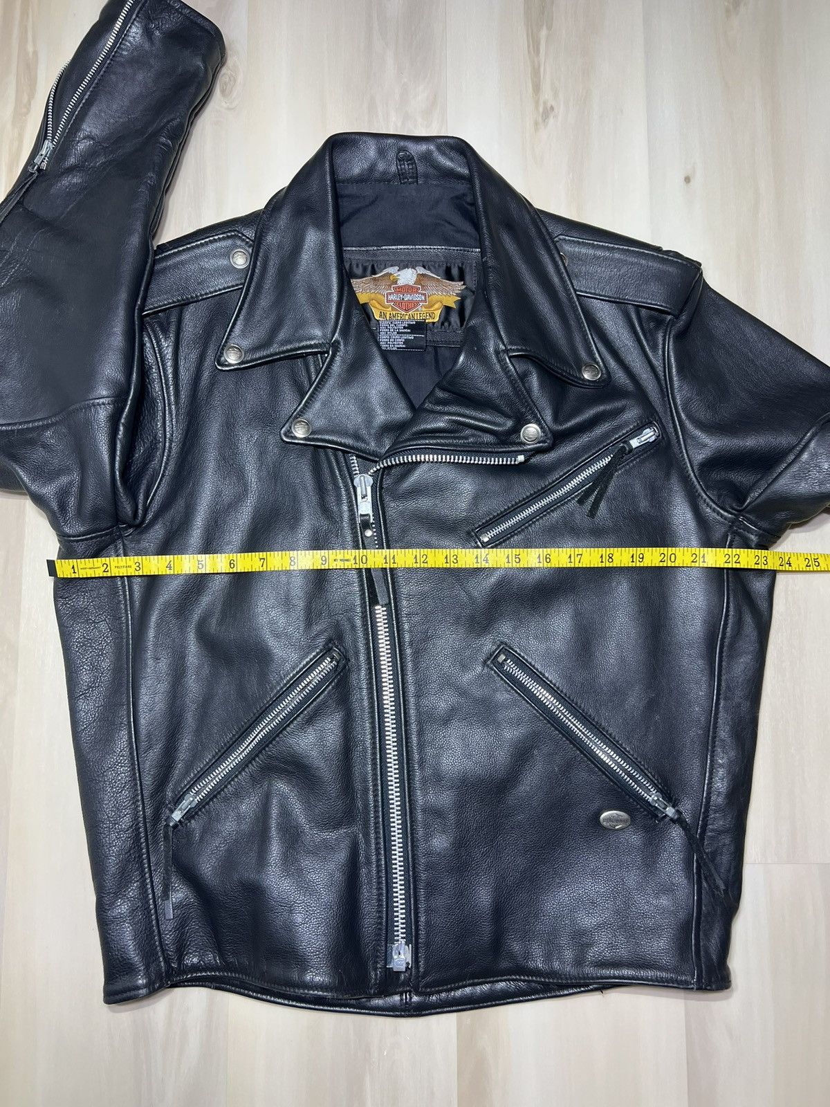 Harley Davidson Vintage Harley Davidson Perfecto Leather Jacket Black Sz Med Size US M / EU 48-50 / 2 - 7 Thumbnail