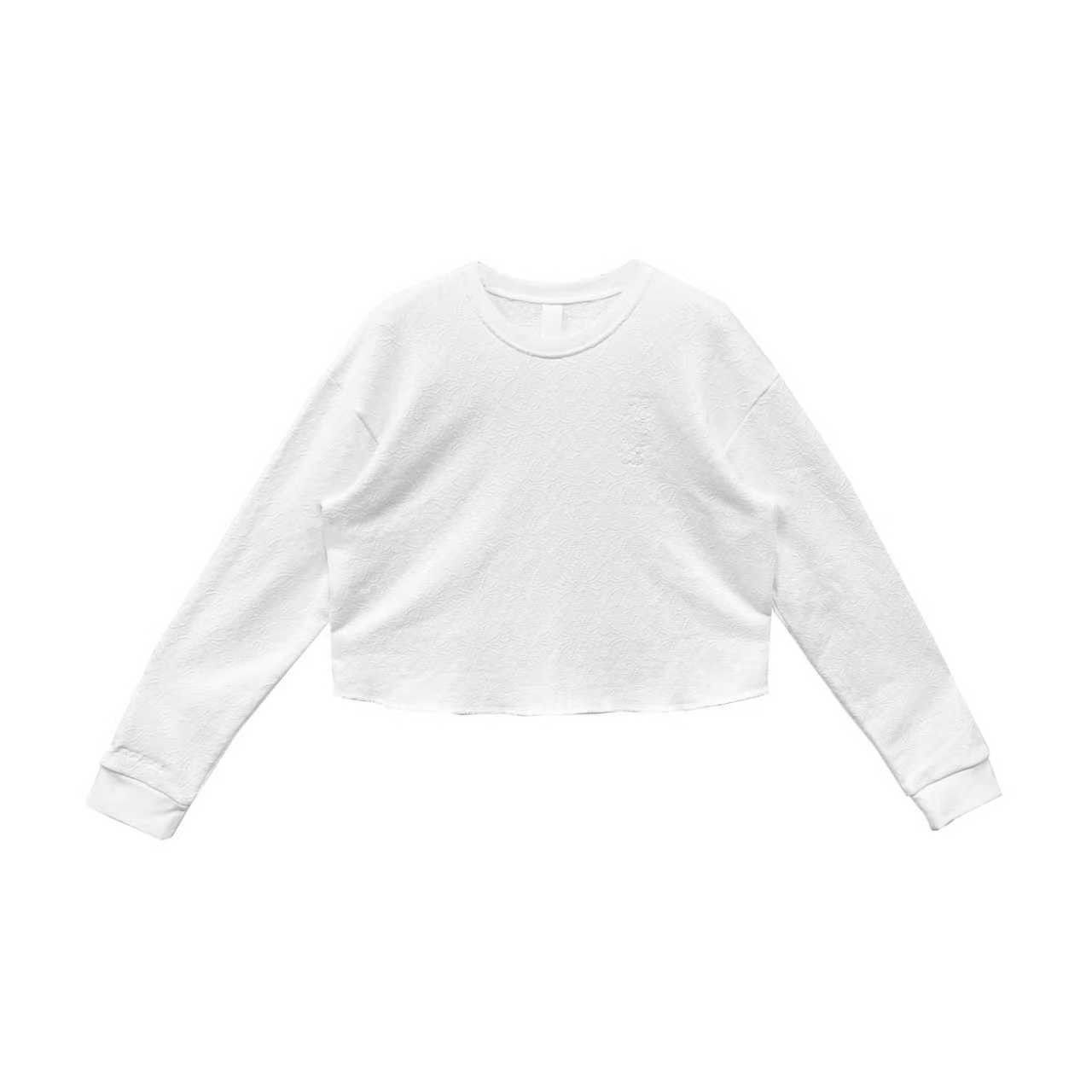 Chrome Hearts Chrome Hearts Tonal Monogram Cross White Cropped Sweatshirt Size M / US 6-8 / IT 42-44 - 1 Thumbnail
