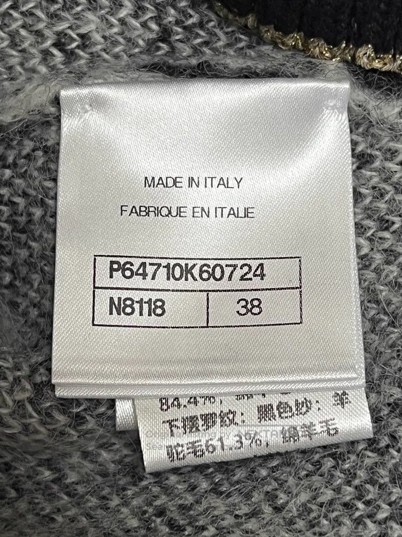 Chanel Chanel Black and white camelia Mahai wool knitting sweater Size XS / US 0-2 / IT 36-38 - 7 Thumbnail