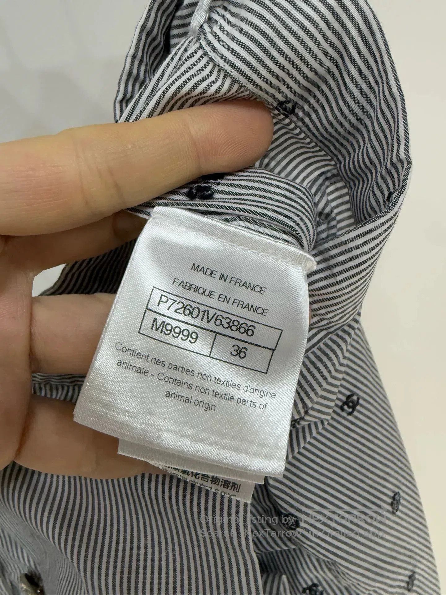 Chanel Chanel 22S Polka Dot Stripe Skirt. Size US 36 / EU 52 - 5 Thumbnail