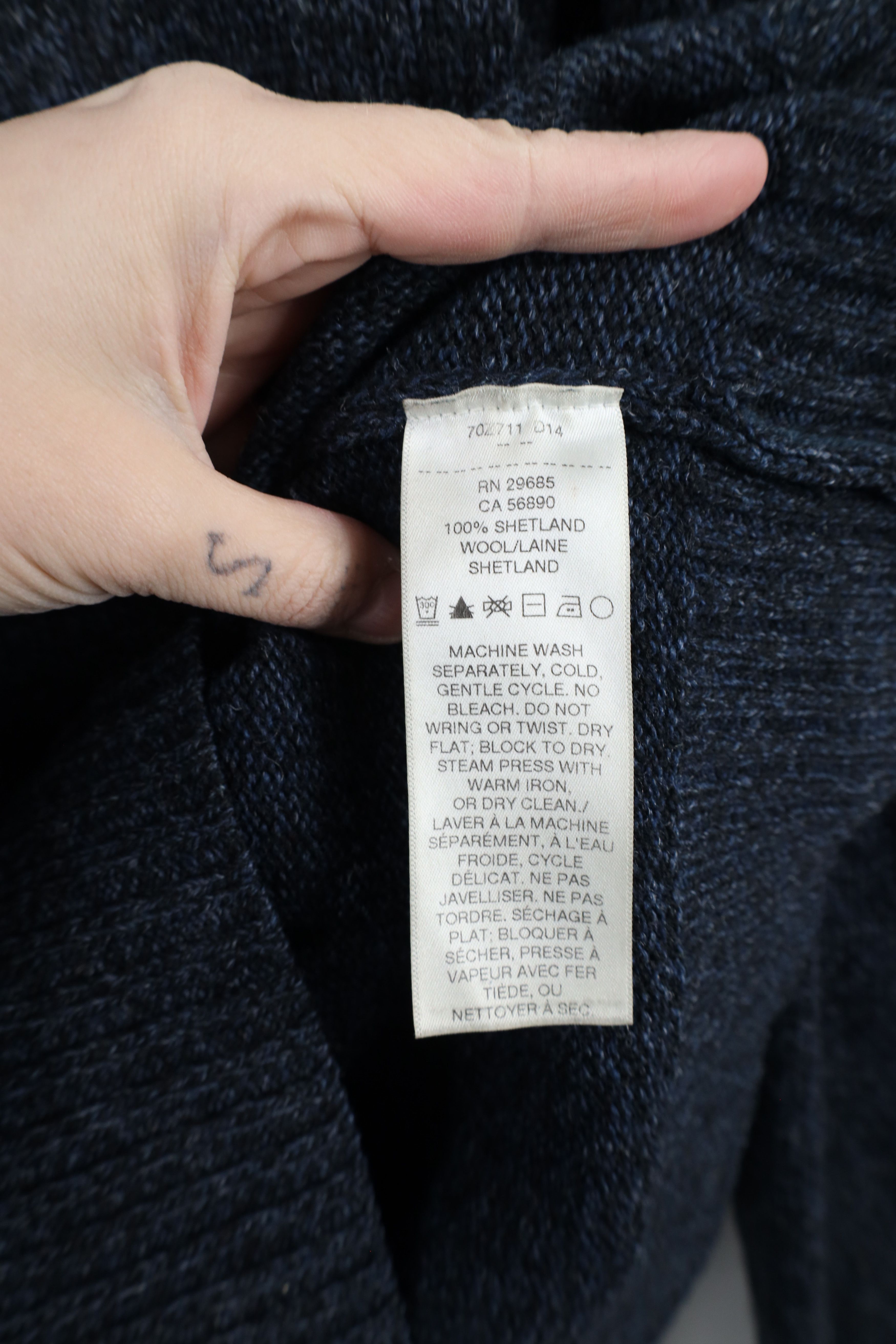 Pendleton × Vintage Vintage Pendleton Washable Wool Knit Crewneck Sweater Blue Size US L / EU 52-54 / 3 - 7 Thumbnail