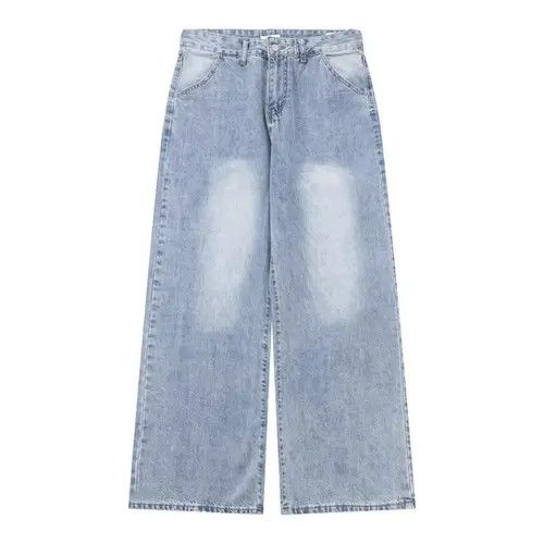 Handmade × Japanese Brand × Jean Men's hiphop pocket embroidery washed straight jeans y2k y2k Size US 32 / EU 48 - 2 Thumbnail